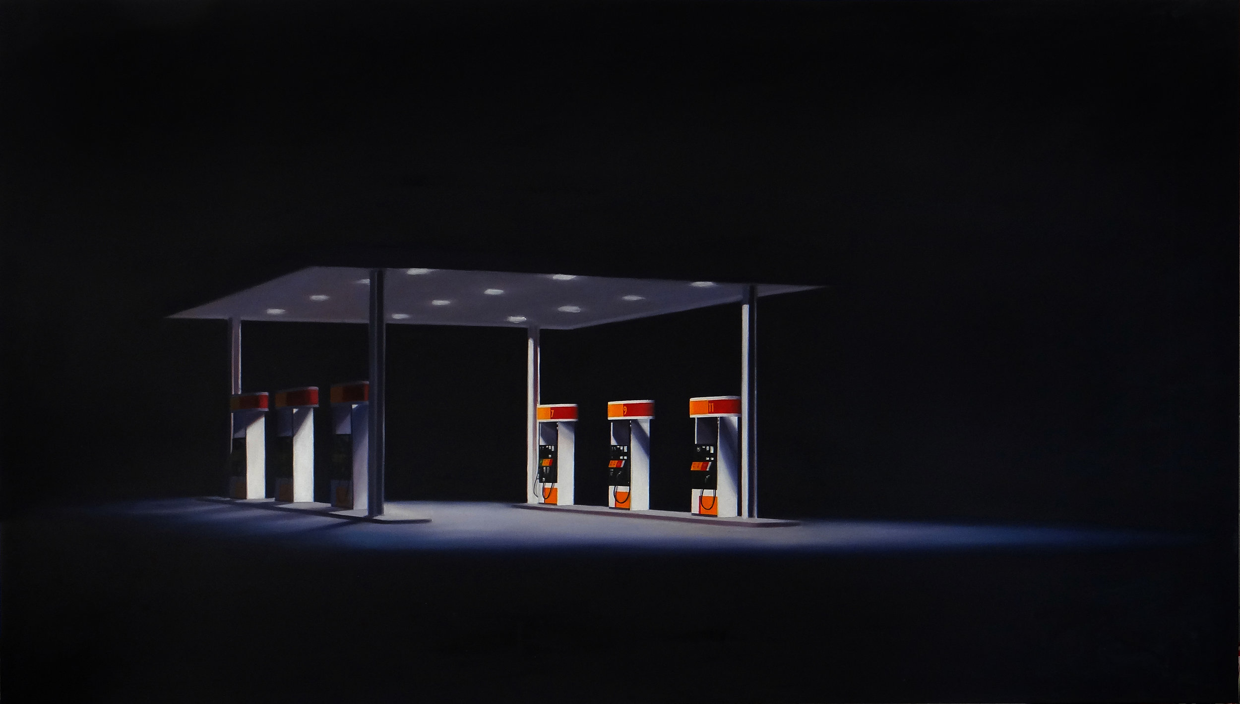   MIDNIGHT   OIl on Canvas /&nbsp;48 x 96 in. / 2013  Private Collection 