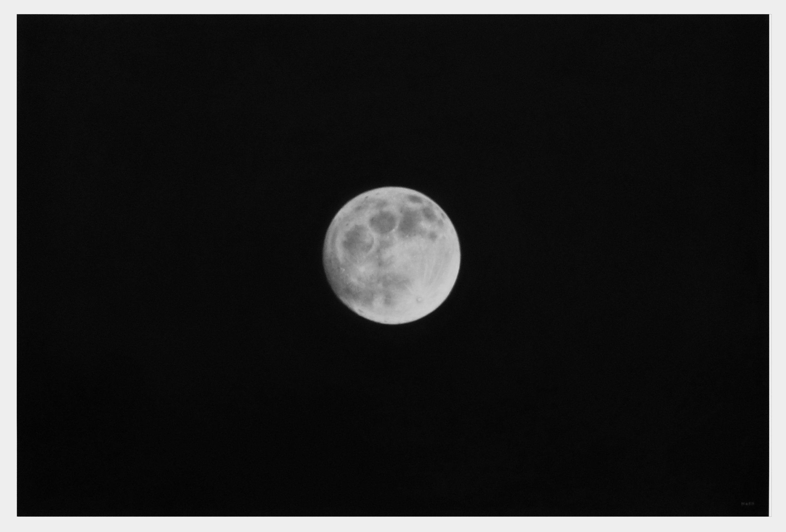   NEW MOJAVE MOON   Charcoal on Paper /&nbsp;30 x 44 in. / 2015  Private Collection 