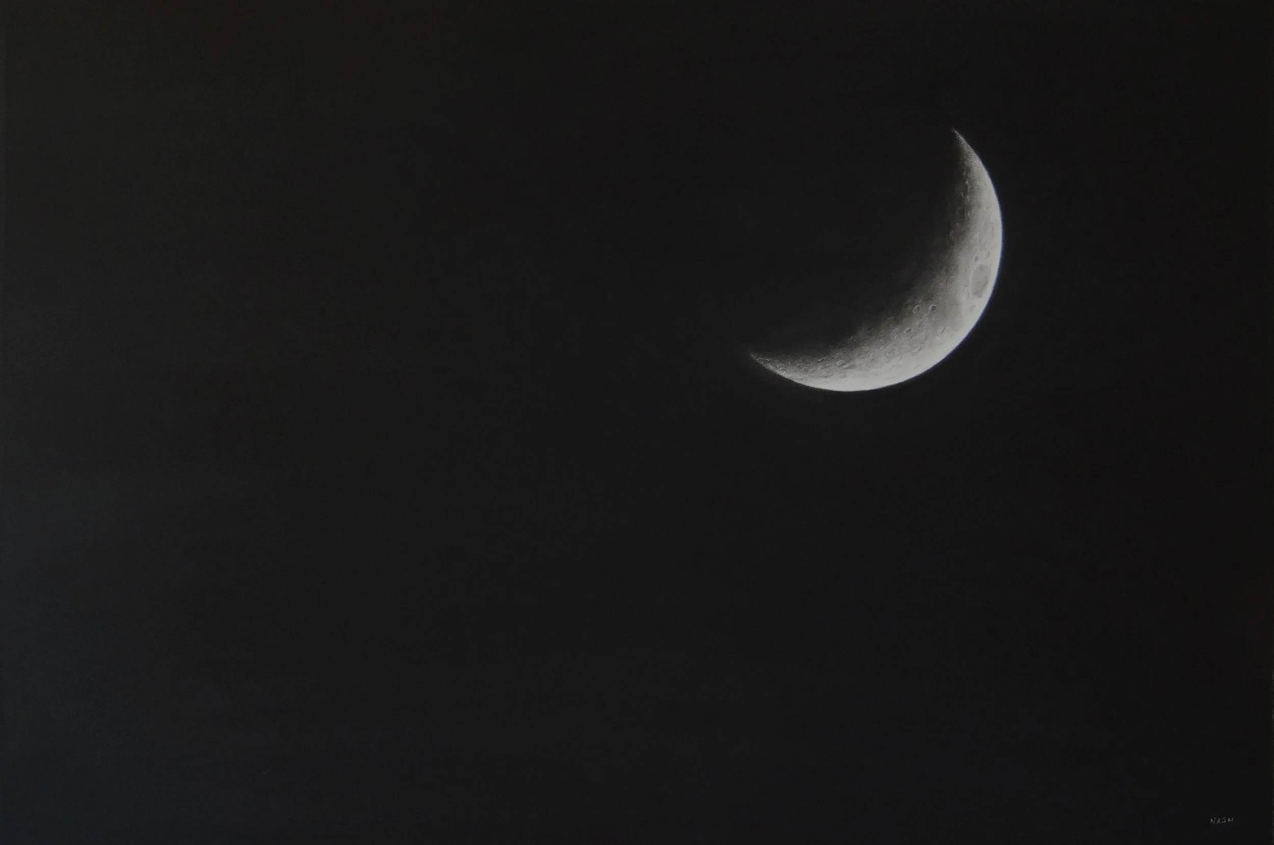   JOSHUA TREE MOON I   Charcoal on Paper /&nbsp;30 x 44 in. / 2015  Private Collection 