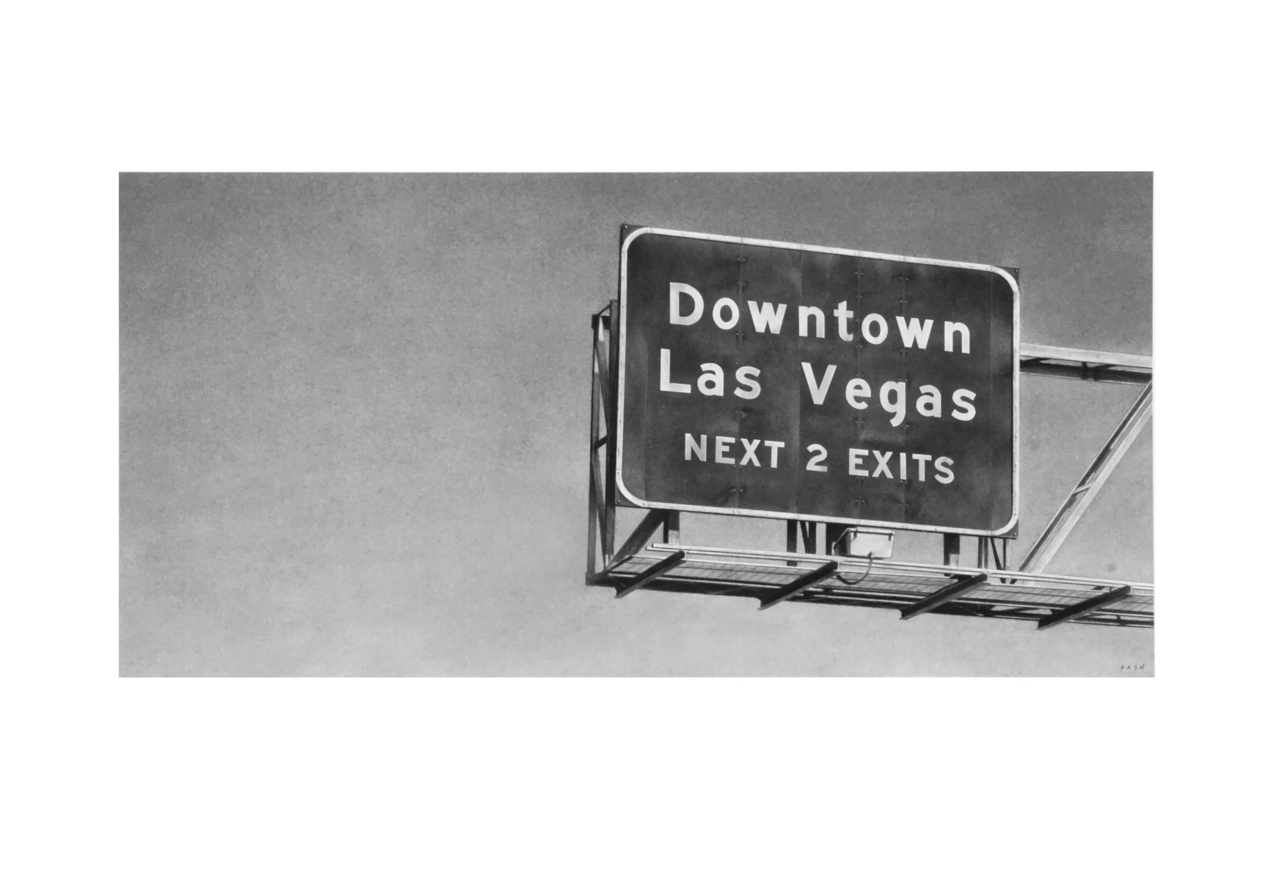   DOWNTOWN LAS VEGAS   Charcoal on archival paper / 30 x 44 in. / 2018  Private Collection 