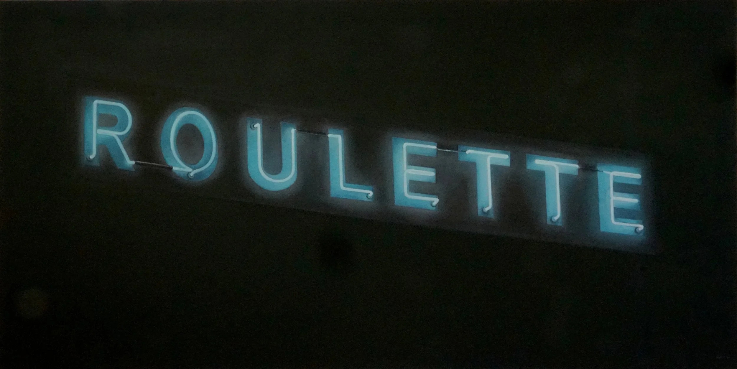 ROULETTE OIl on Canvas / 30 x 60 in. / 2018 Private Collection