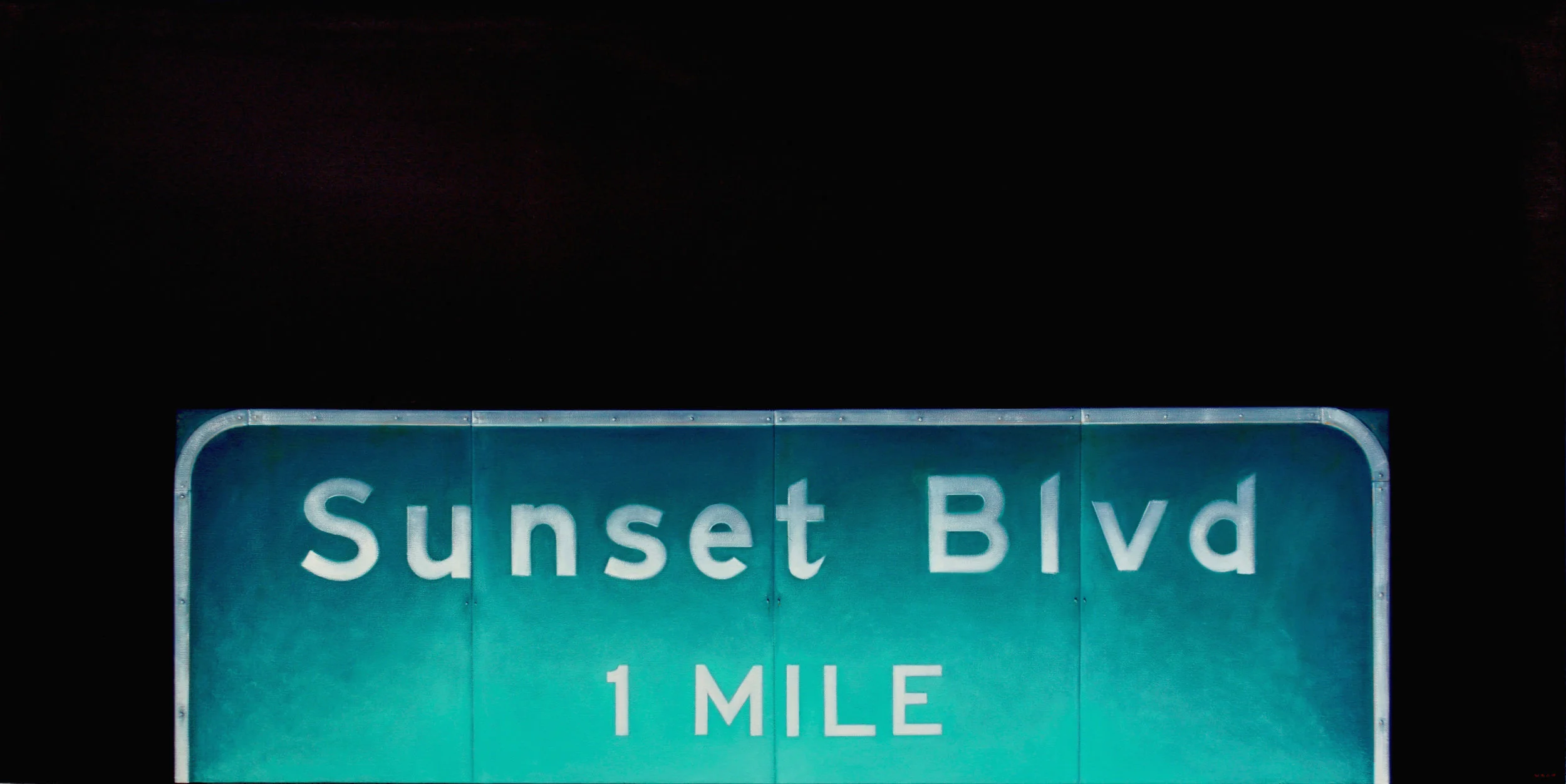 SUNSET BLVD OIl on Canvas / 30 x 60 in. / 2018 Private Collection