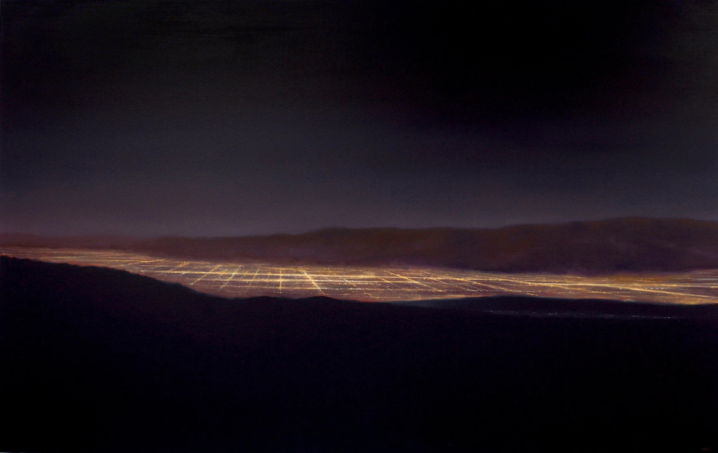   COACHELLA VALLEY NIGHT I   OIl on Canvas / 38 x 60 in. / 2019  Private Collection 