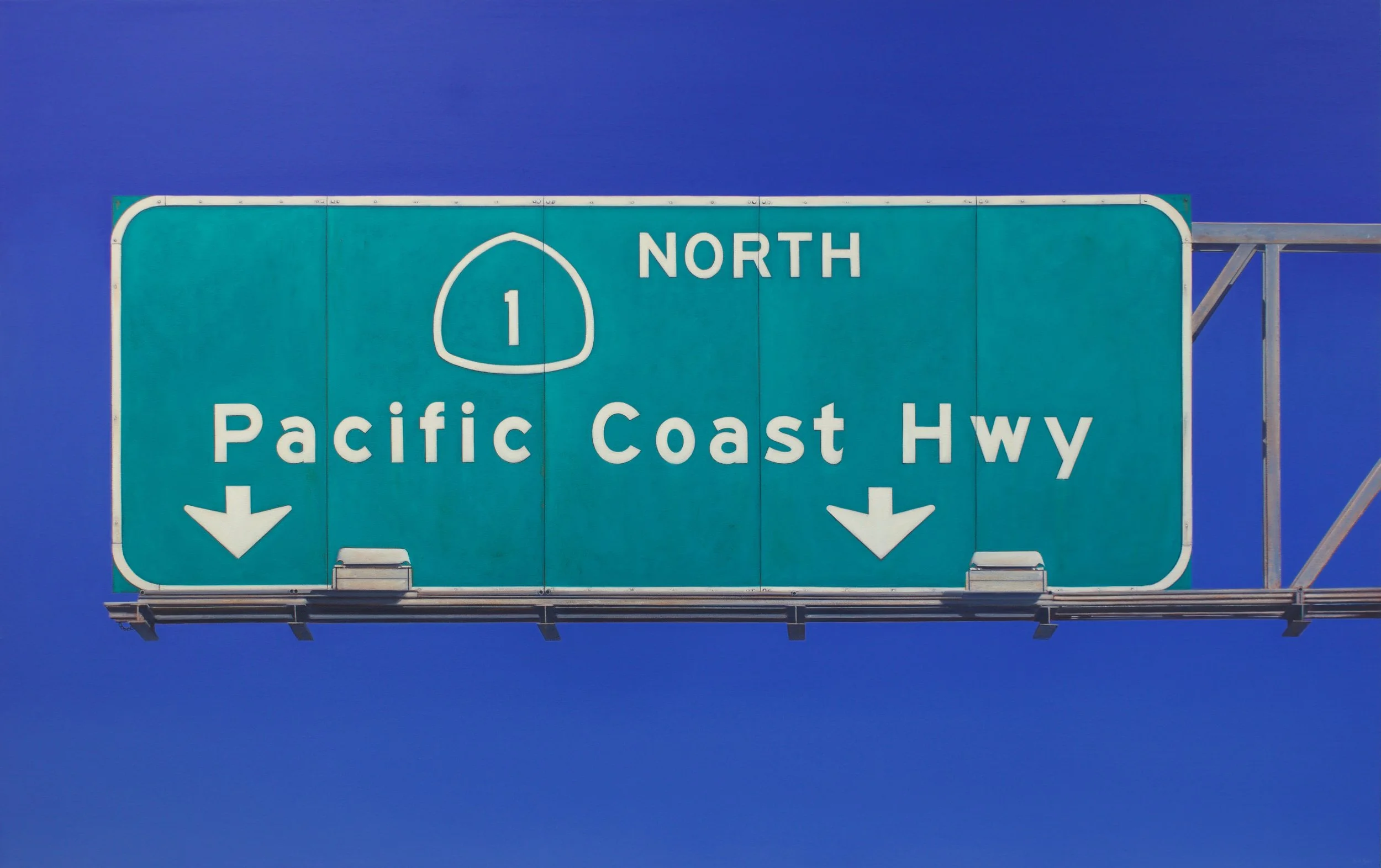 PACIFIC COAST HWY OIl on Canvas / 38 x 60 in. / 2019 Private Collection