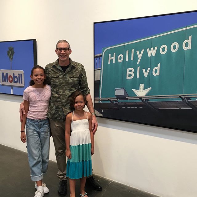 Thanks to everyone who came to @skidmorecontemporaryart and @bergamotsantamonica last night. One of the best openings yet. A special thanks to my two favorite young fans and family. #artopening #art #oilpainting #artlife