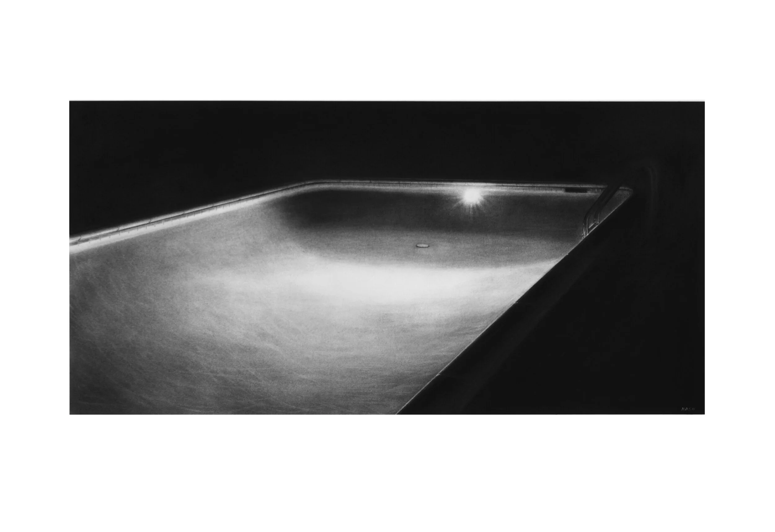   MIDNIGHT WATERS   Charcoal on Paper / 30 x 44 in. / 2019  Private Collection 