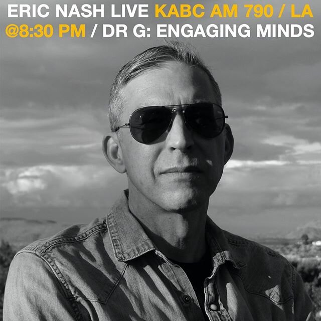 Live tonight 1/12/20 on KABC Radio AM790 LA I&rsquo;ll be on &ldquo;Engaging Minds&rdquo; hosted by Dr. Howard Gluss Ph.D. On the program &ldquo;Dr. G&rdquo; will explore the psychology of art with special guests Tamie Adaya at 8:00 PM and Eric Nash 