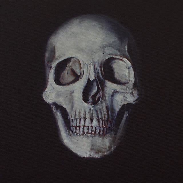 A skull for a friend #skull #oilpainting  #highdesert #california