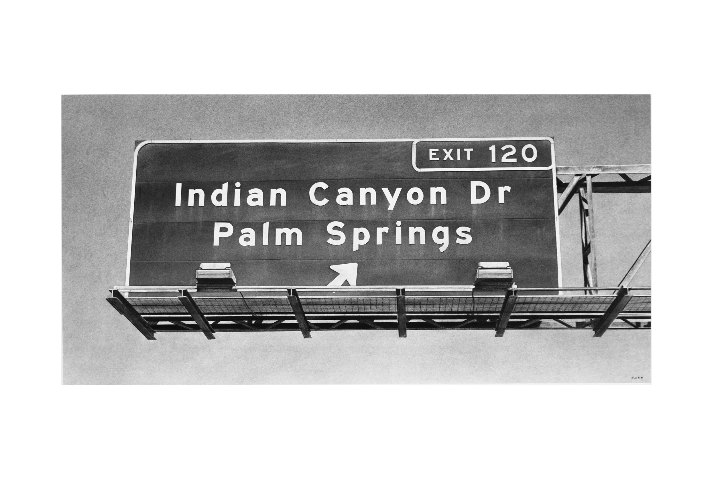   INDIAN CANYON DR   Charcoal on Paper / 30 x 44 in. / 2020  Private Collection 