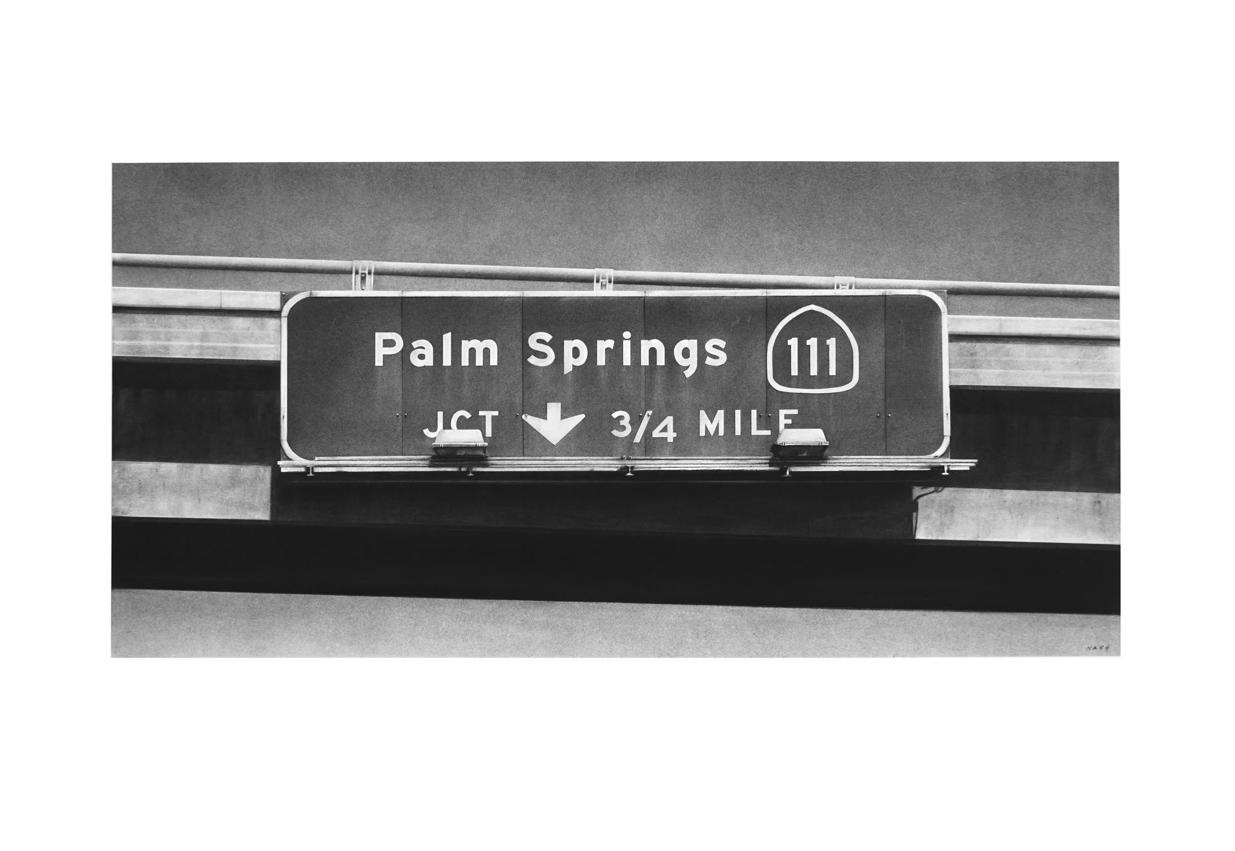  PALM SPRINGS 111  Charcoal on Paper / 30 x 44 in. / 2020  Private Collection 