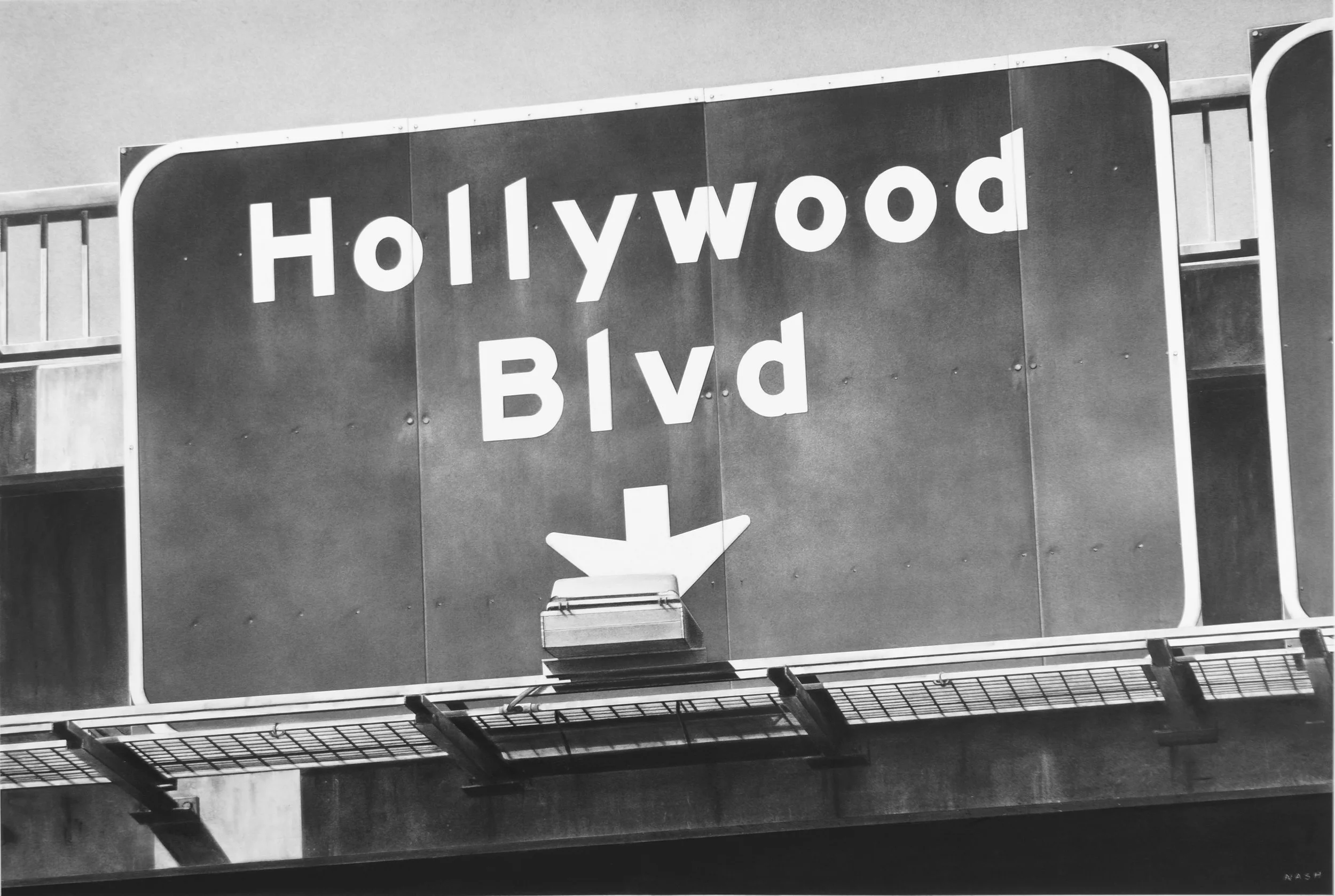   HOLLYWOOD BLVD   Charcoal on Paper / 30 x 44 in. / 2021  Private Collection 