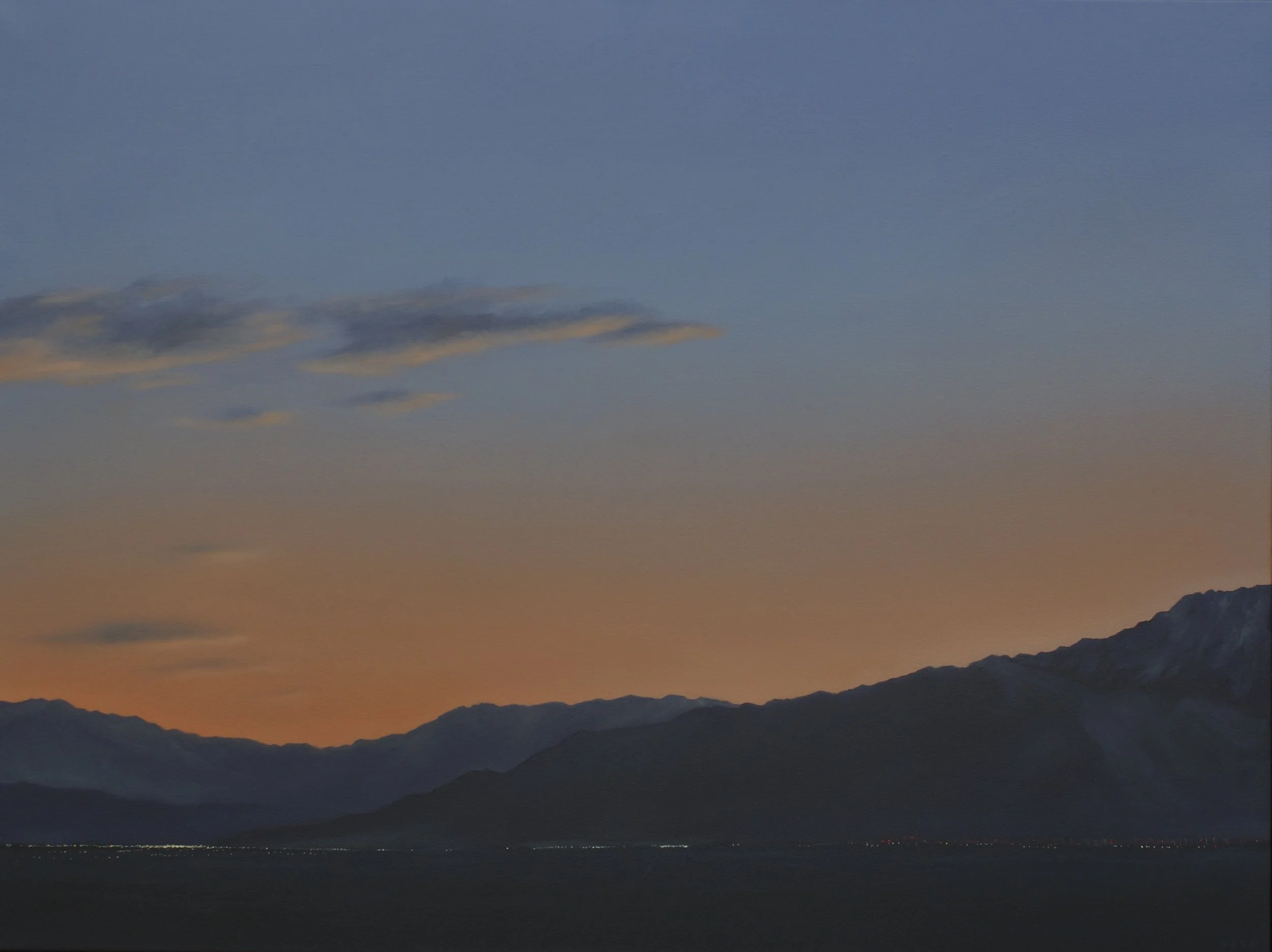   COACHELLA VALLEY DUSK   Oil on Canvas / 30 × 40 in. / 2024  $6200  Available at  Wolf Contemporary  