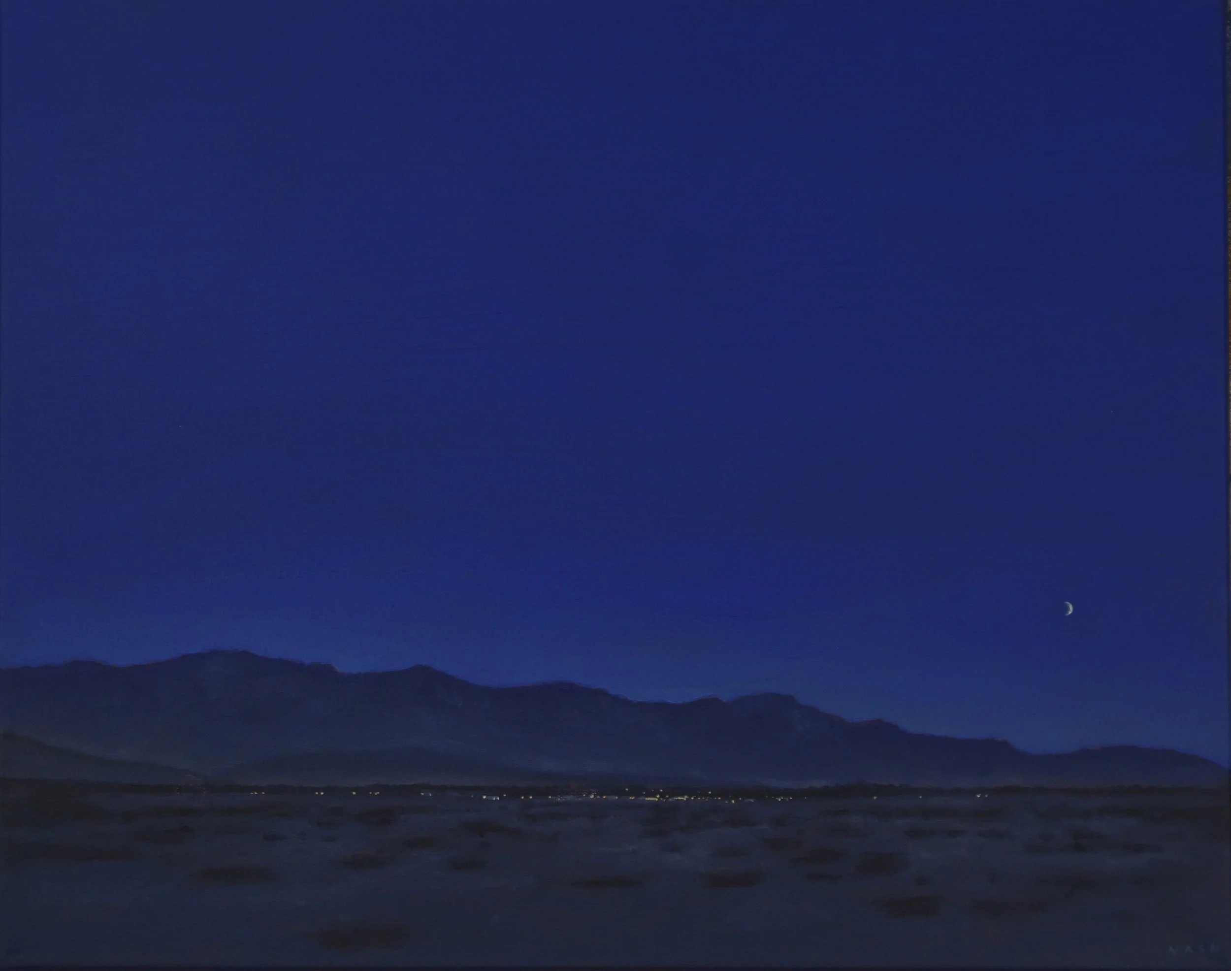   WONDER VALLEY NIGHT   Oil on Canvas / 16 × 20 in. / 2024  $1600  Available at  Wolf Contemporary  