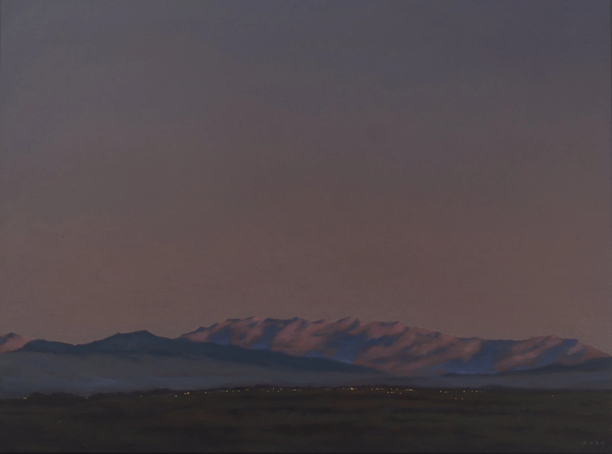   WONDER VALLEY TWILIGHT   Oil on Canvas / 18 × 24 in. / 2024  $1800  Available at  Wolf Contemporary  