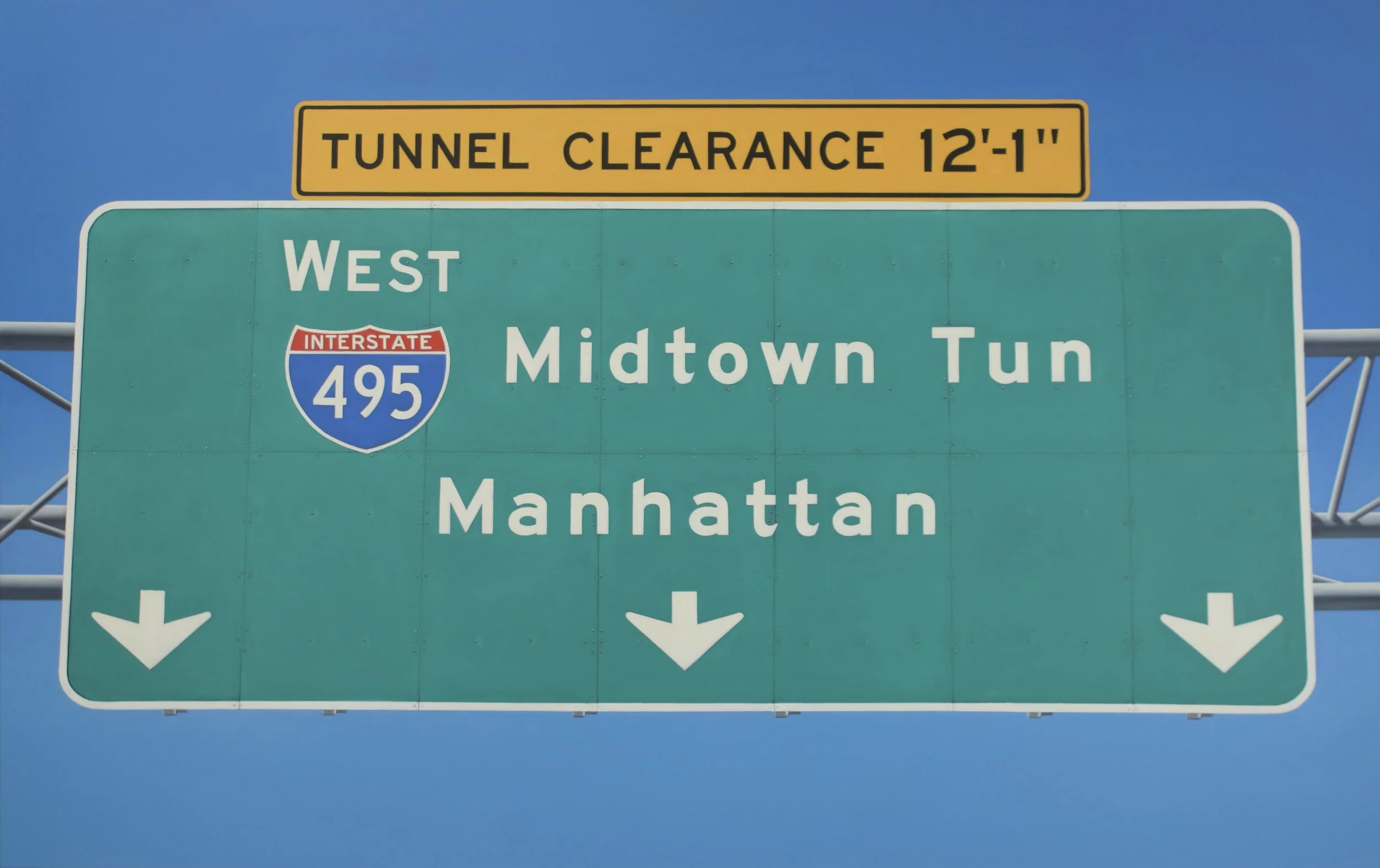   MIDTOWN TUN MANHATTAN   Oil on Canvas / 38 × 60 in. / 2025  George Billis Gallery 