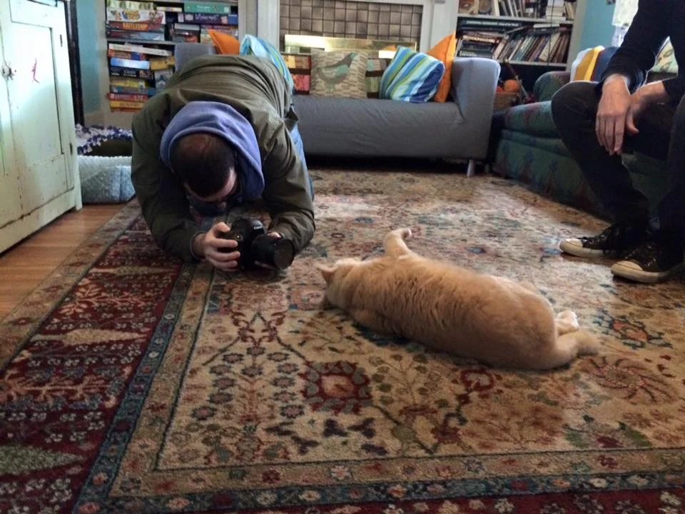 "Broad & High" cameraman, Andrew, shoots footage of CatBob