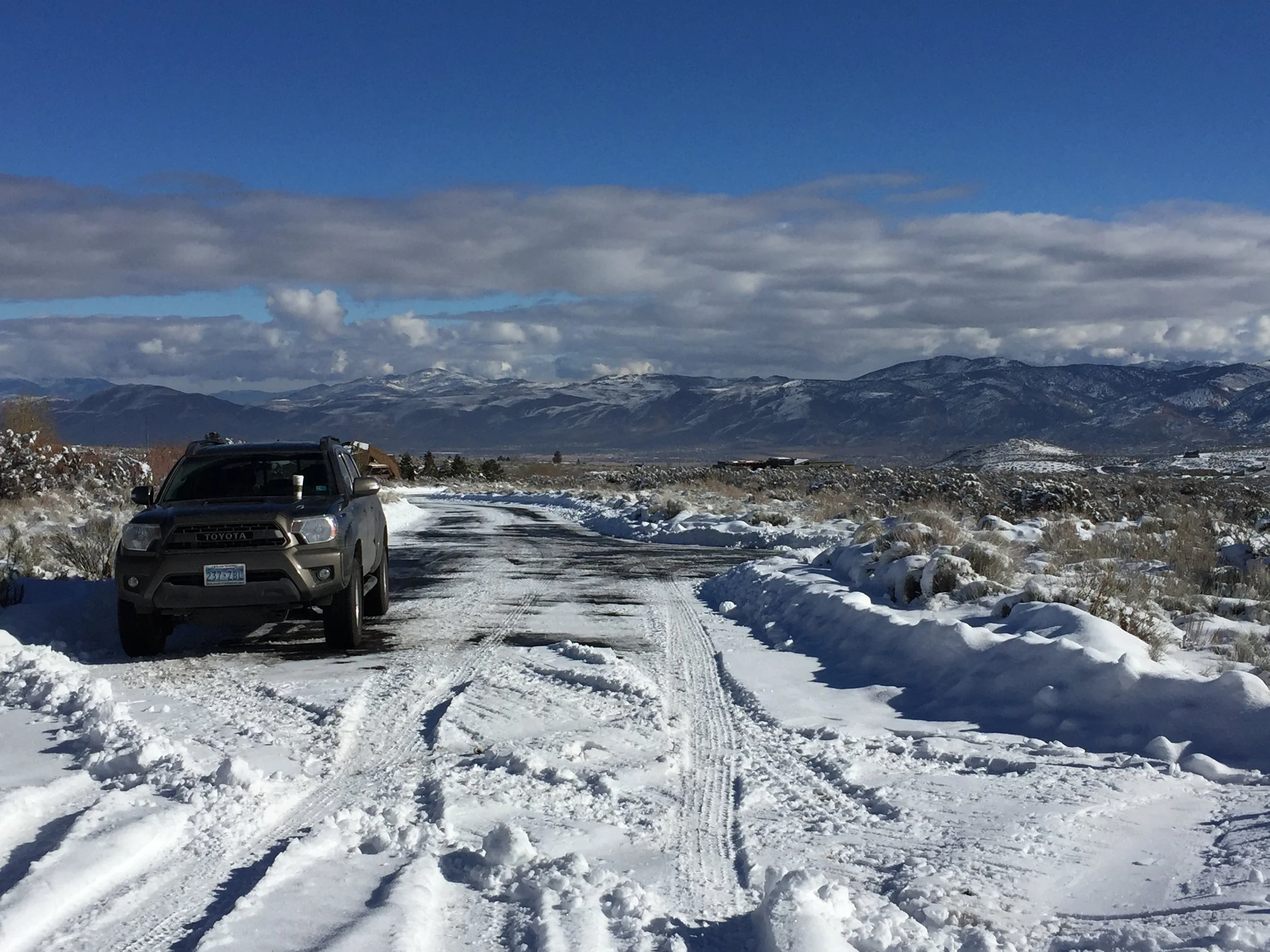 Views to the East - entrance to the site