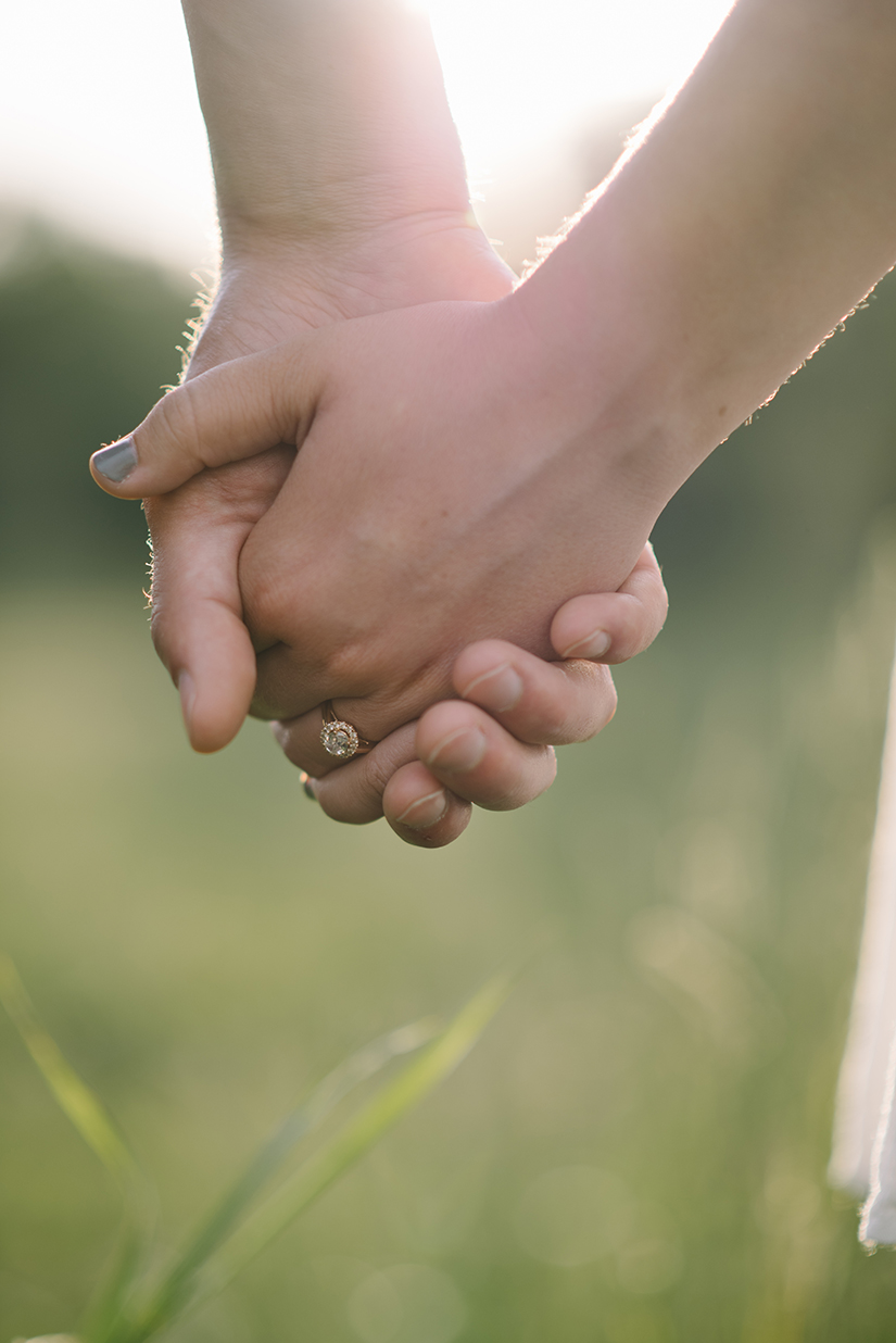 Hand in hand, rose gold engagement ring, Jessica Leanne Photography