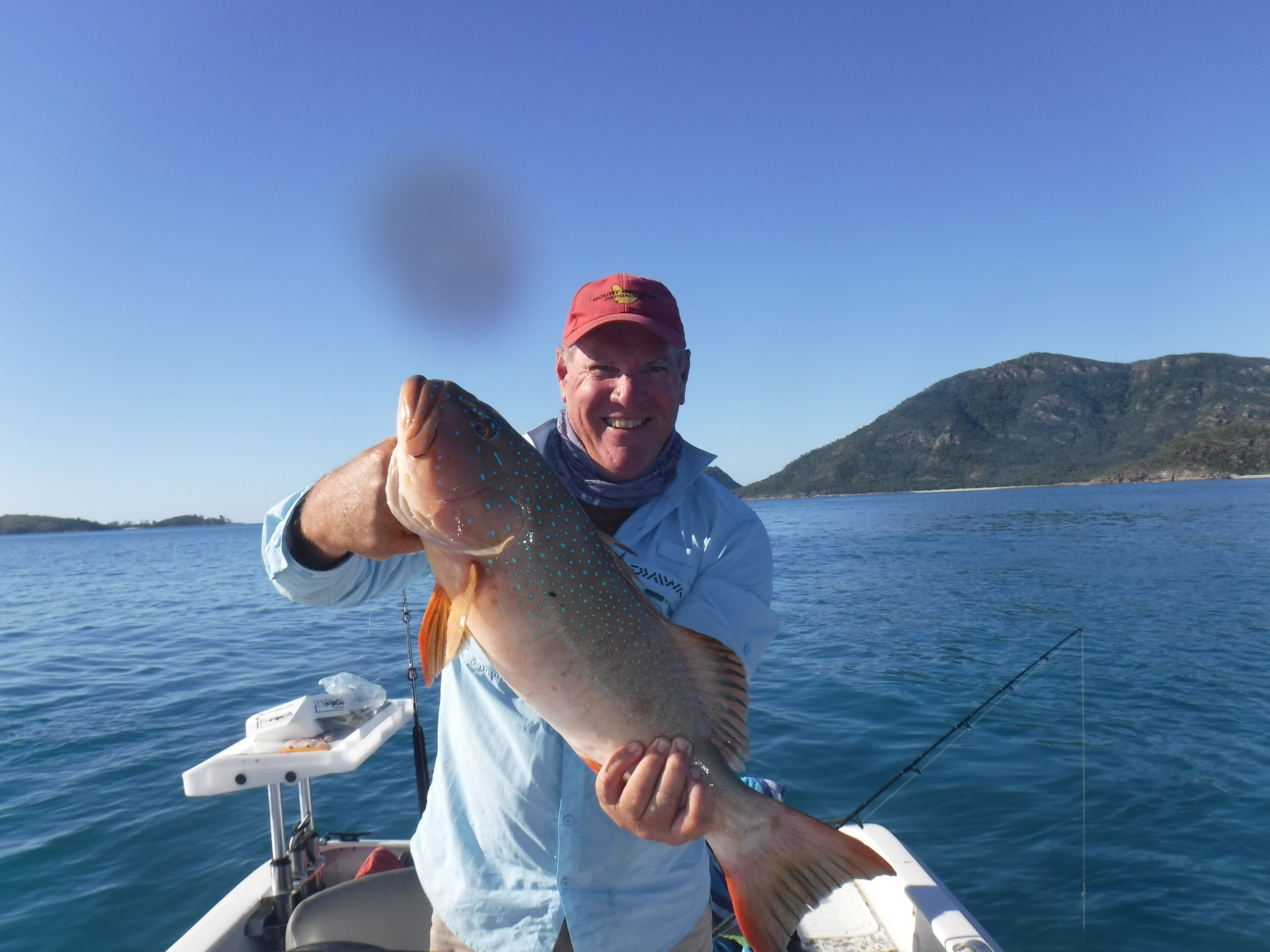 One of 4 Coral Trout in 20 minutes. This one was a bit big for the BBQ. Sorry about the smudge on the lens in next 3 photos.