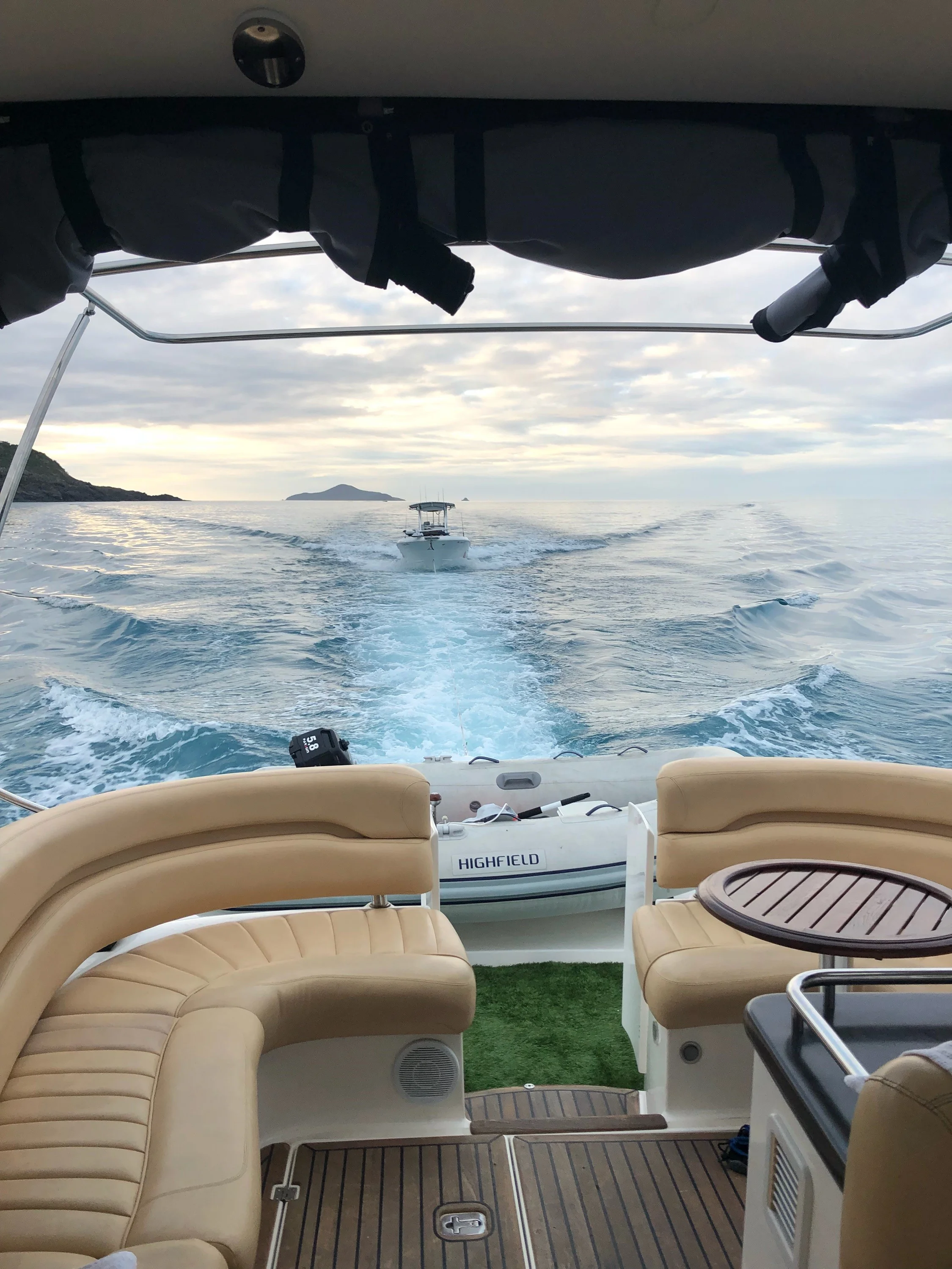 On the way. Pity about the rough conditions (on Port Phillip Bay)