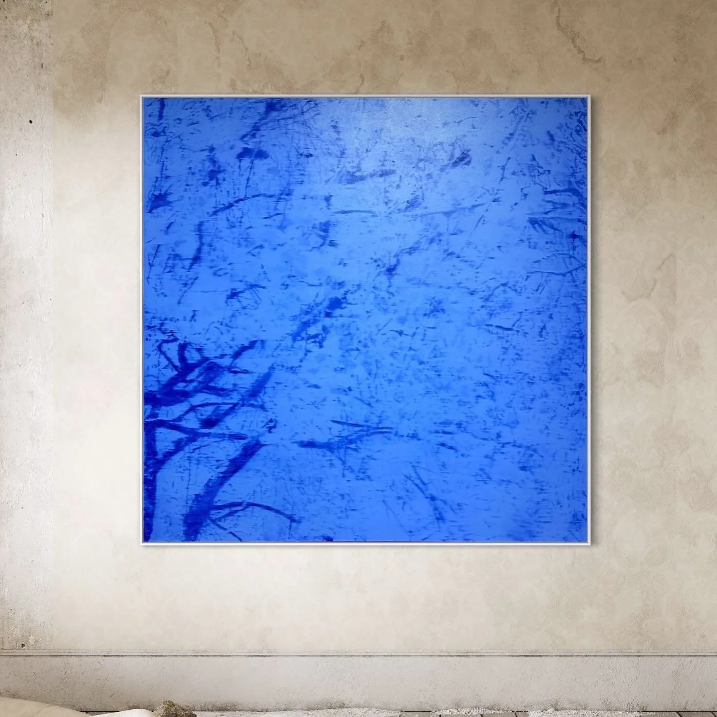 Blue | Blossom | oil on canvas, 180x180. 

Once upon a time blue tried to kill me&hellip; but I can&rsquo;t be mad with something so beautiful 🤷&zwj;♂️ 💙