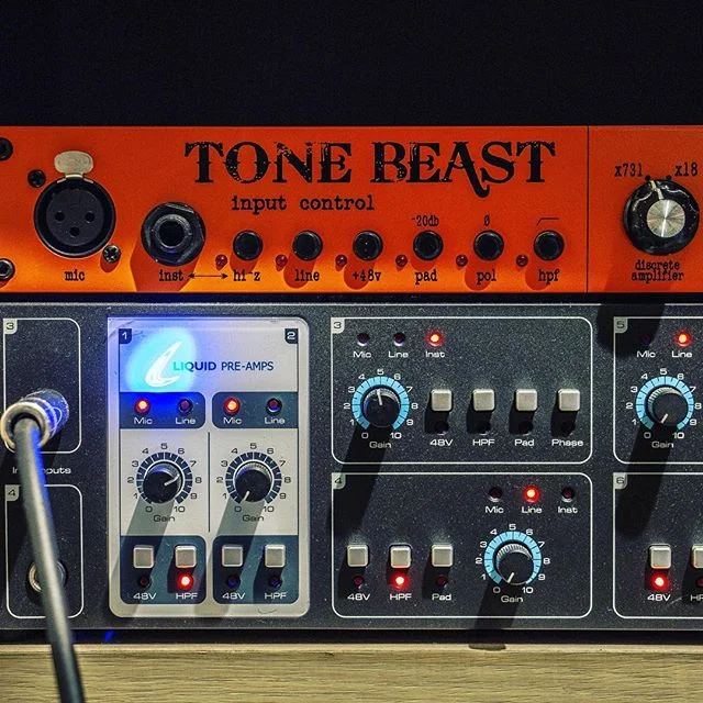 Running with a Focusrite Liquid Saffire 56 and Warm Audio Tone Beast. A deadly duo!