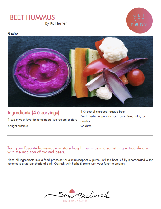 Beet hummus