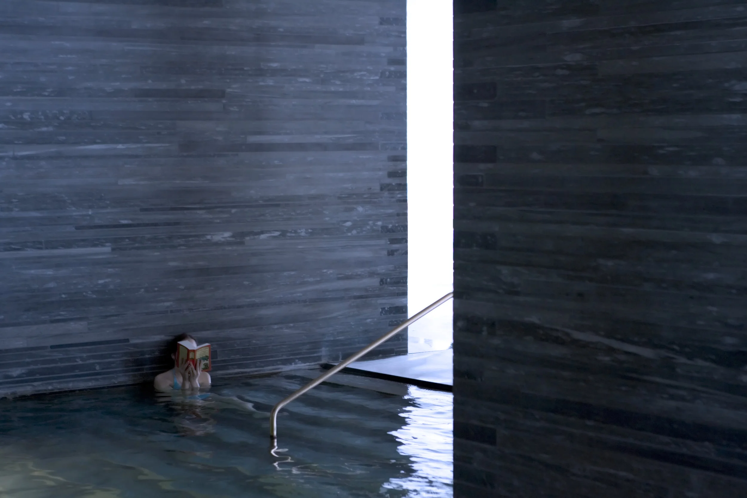 Thermal baths in Vals, by Peter Zumthor. Photograph: Fernando Guerra.