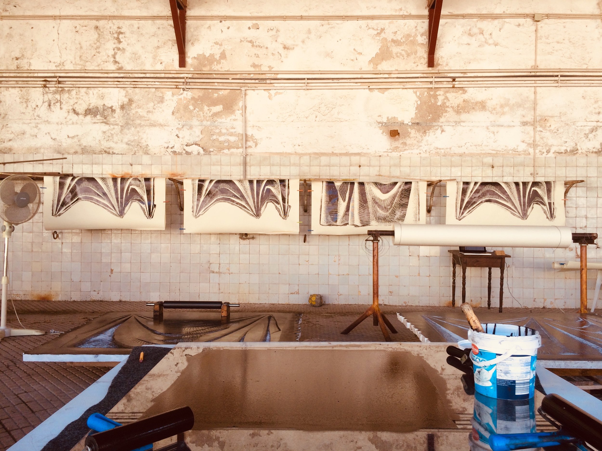 Pano , Isaque Pinheiro (work in progress). Courtesy of Associação Pó de Vir a Ser.