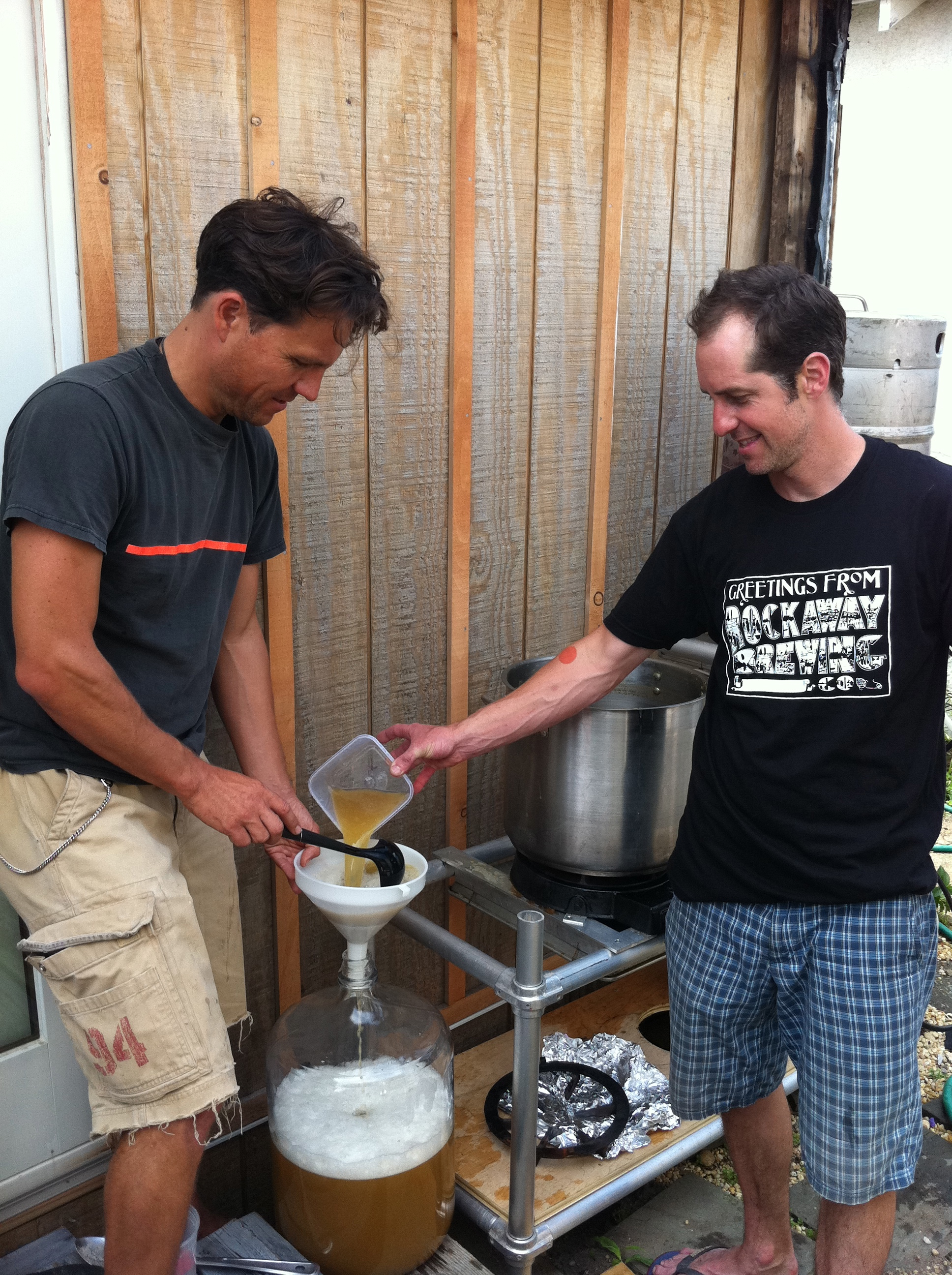 Brewing in our backyards in Rockaway.