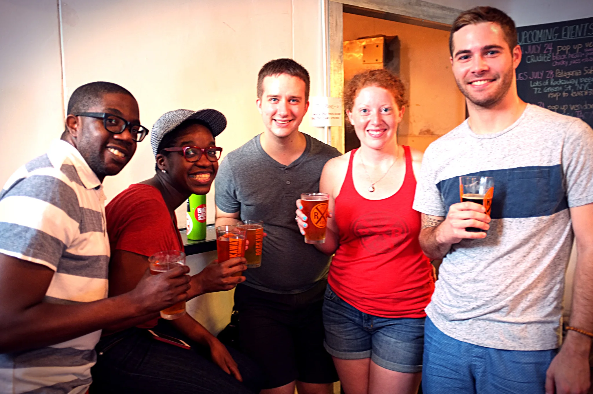 From left to right: Beer 7: ESB. Beer 8: ESB. Beer 9: Pharm. Beer 10: ESB. Beer 11: Night Hop