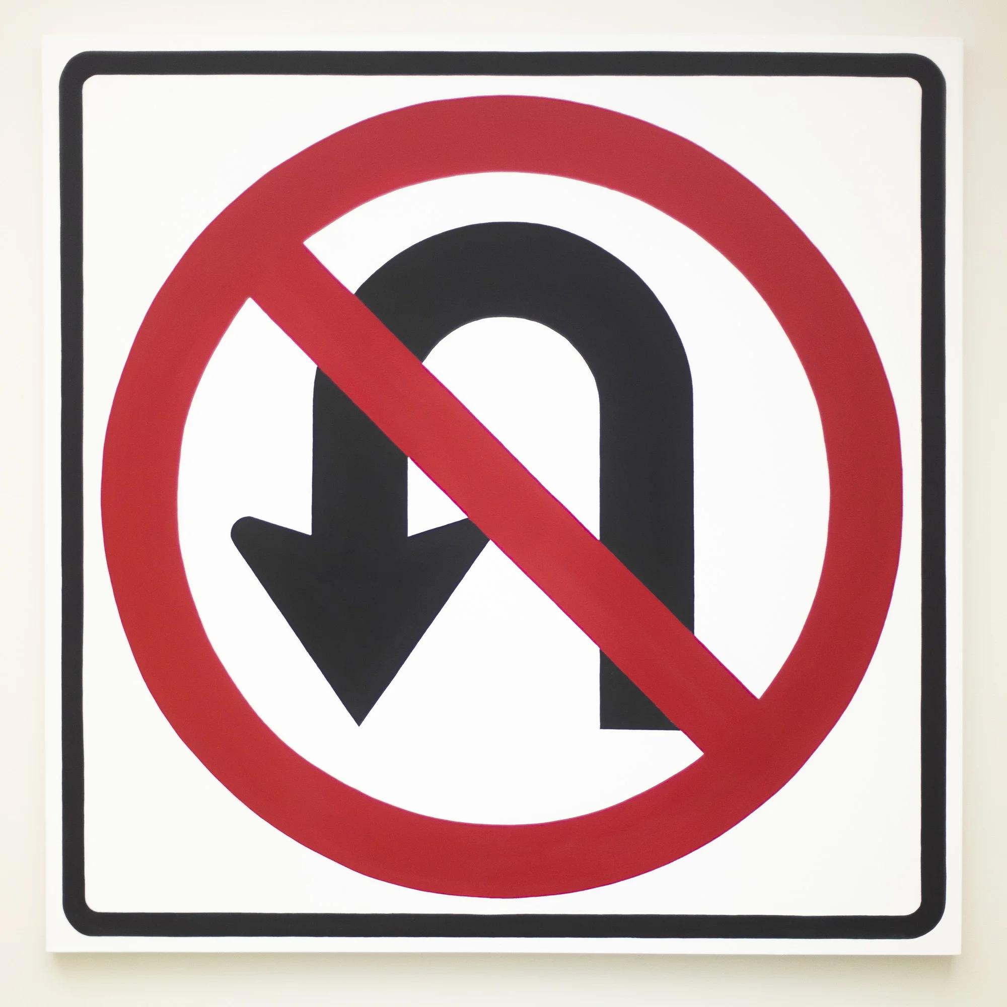 U-TURN PROHIBITED