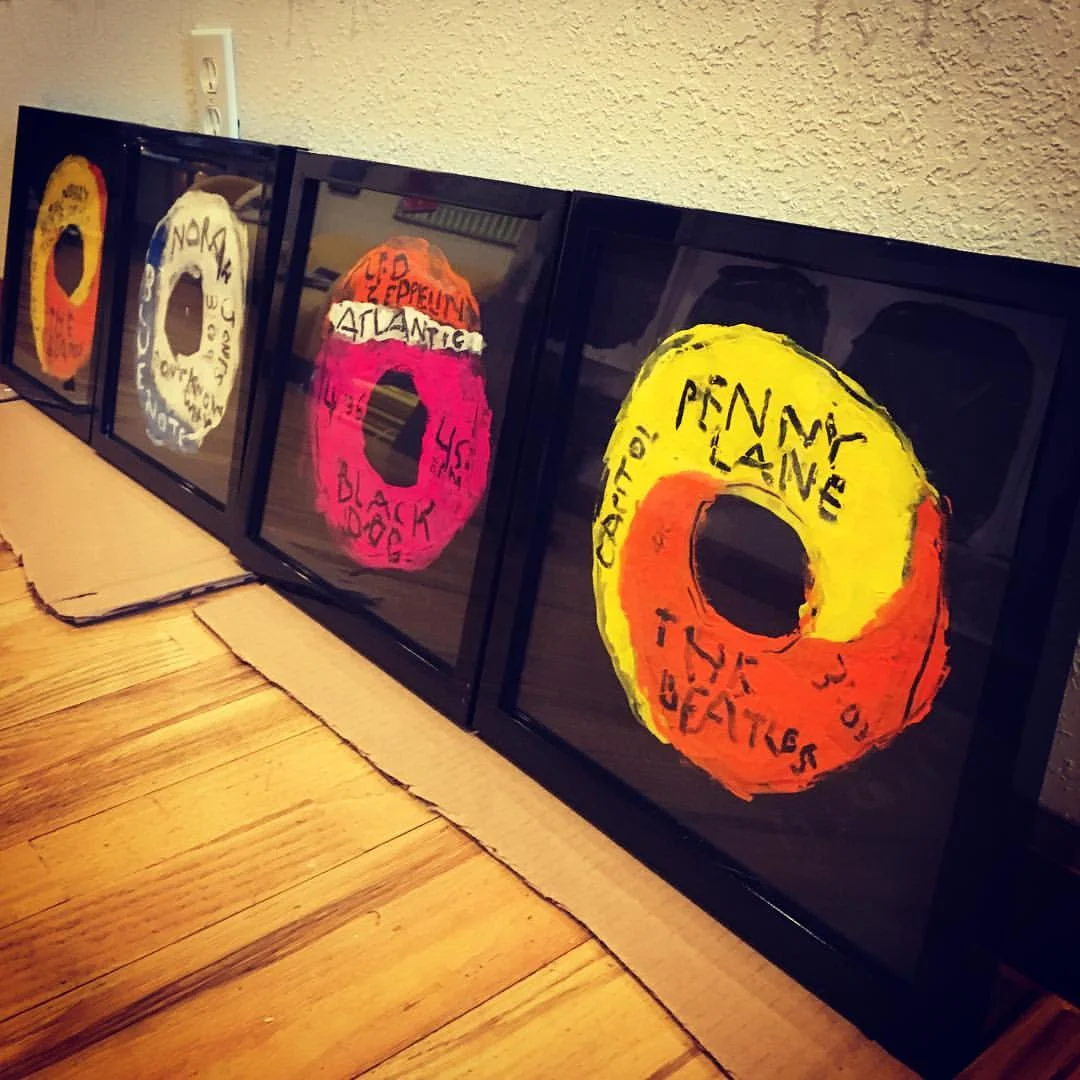The first pieces from my 45 series opens in Kansas City tonight.