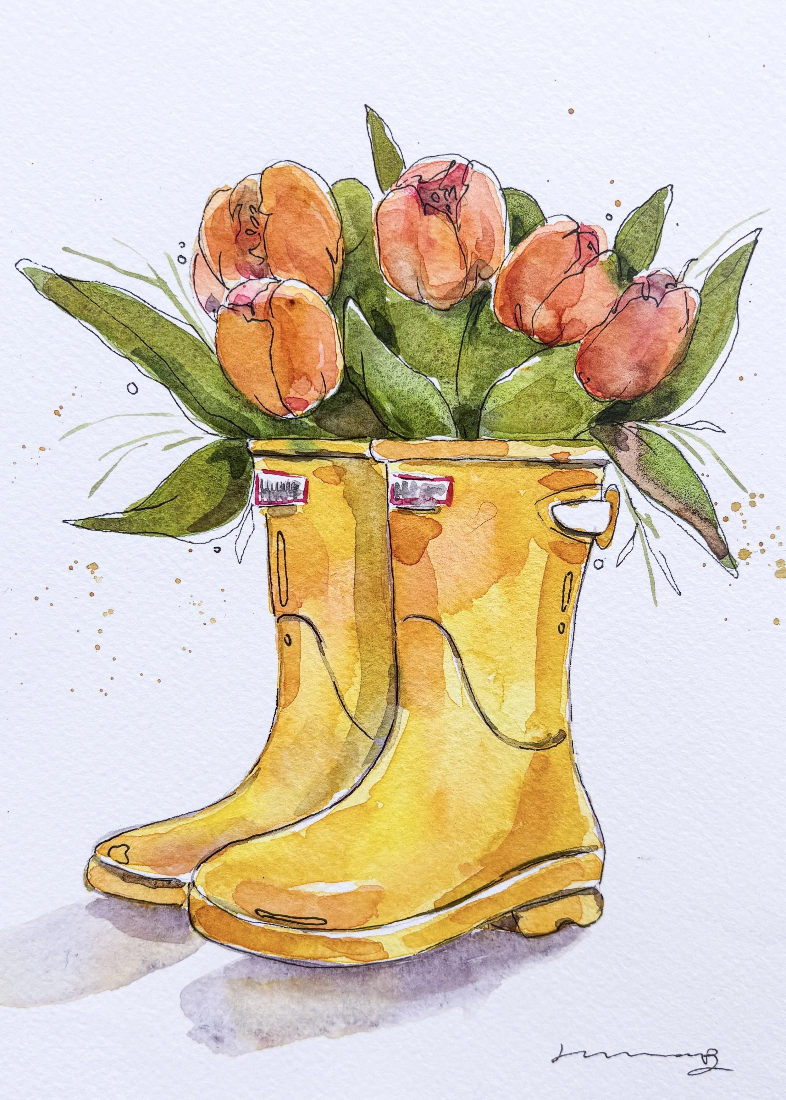 Spring Flowers in Watercolor - EVERETT (3/20)