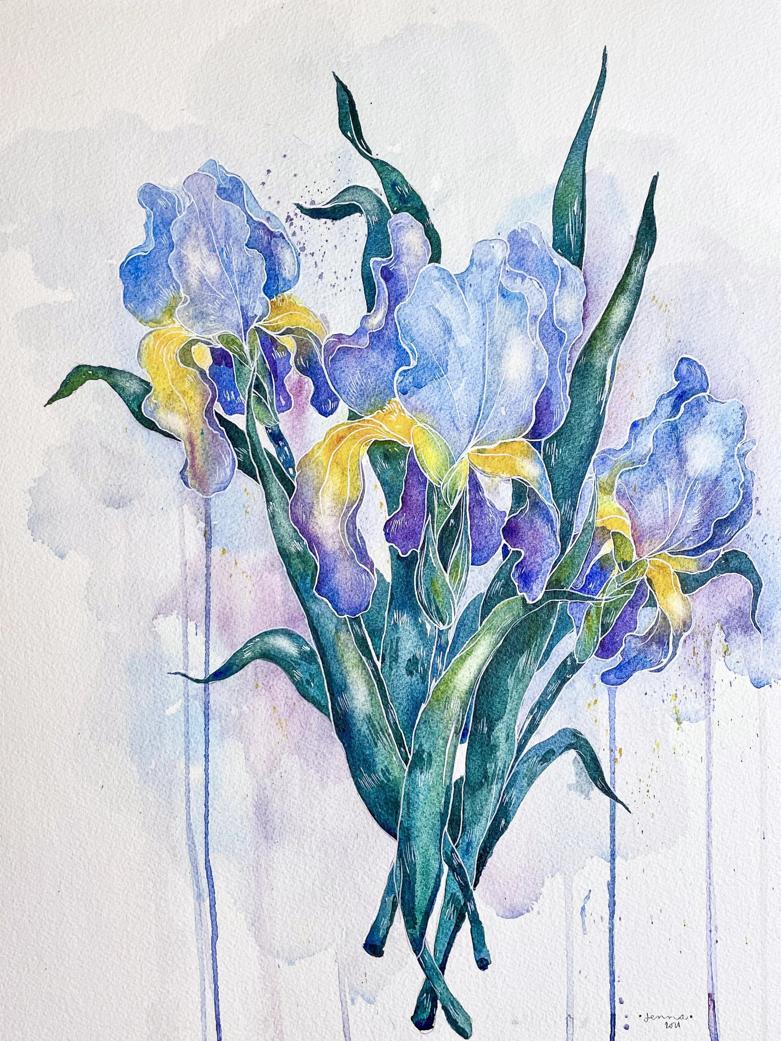 Irises - PRINT