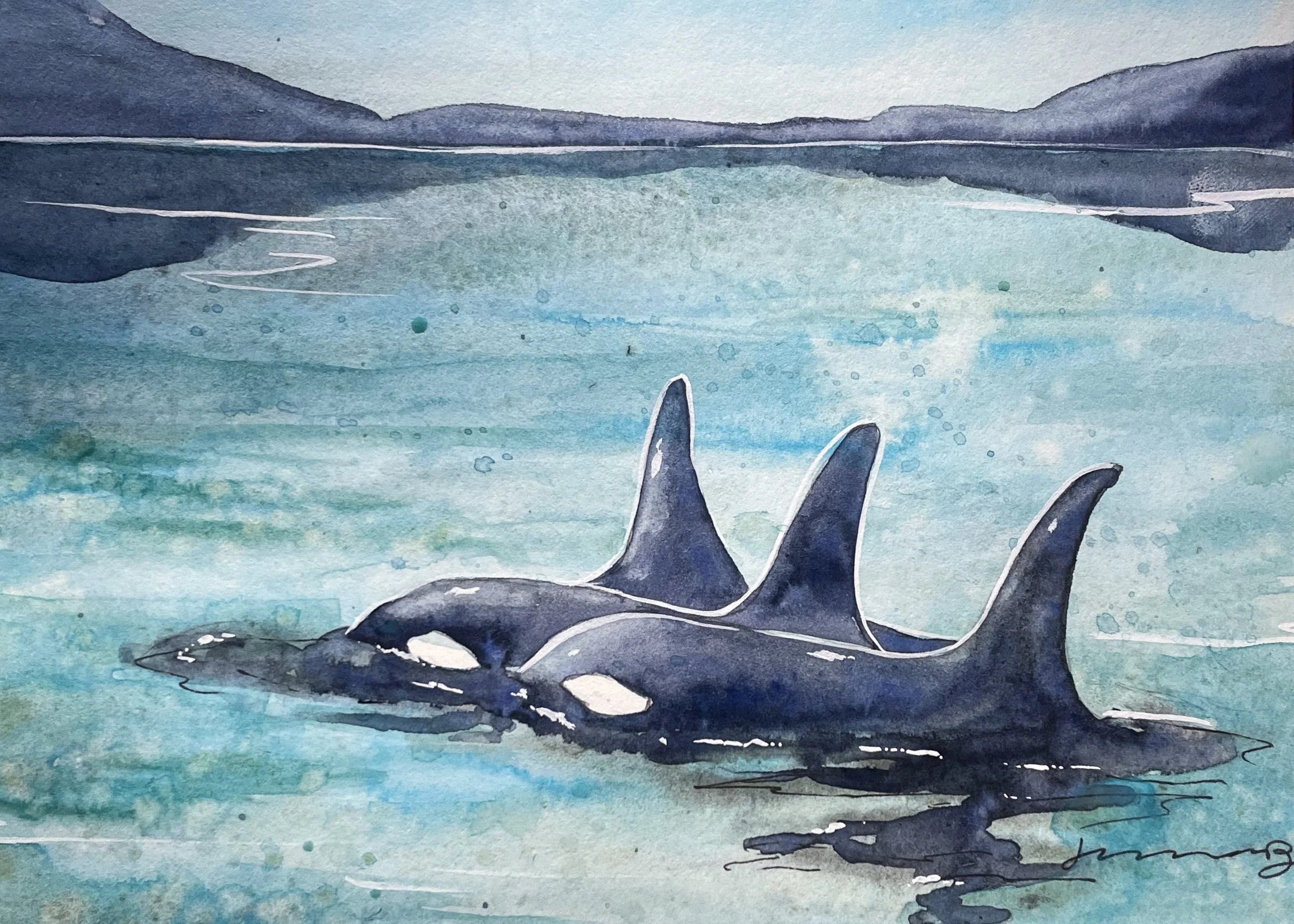 Orca Pod - (PRINT)
