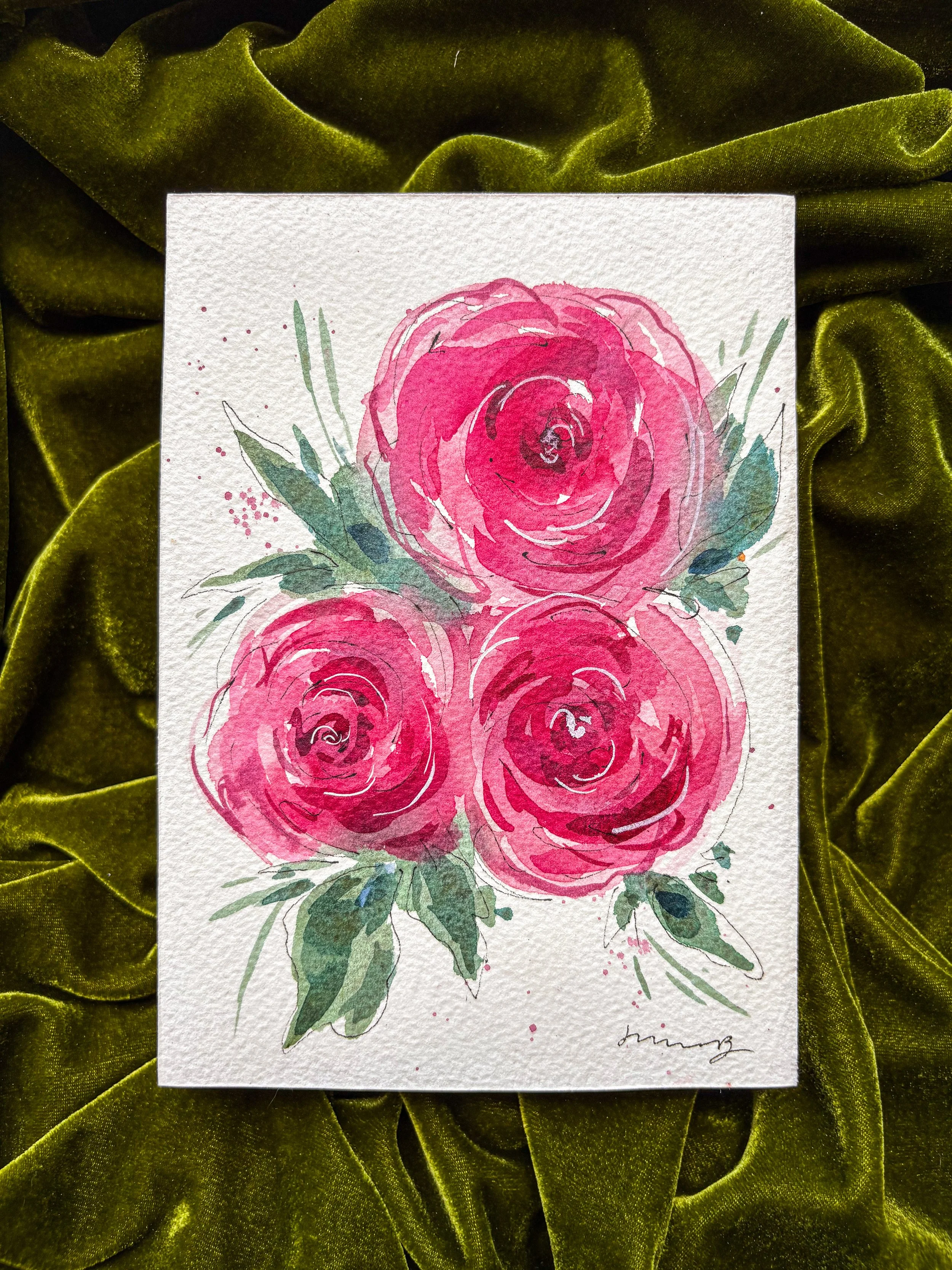 Three Wild Roses