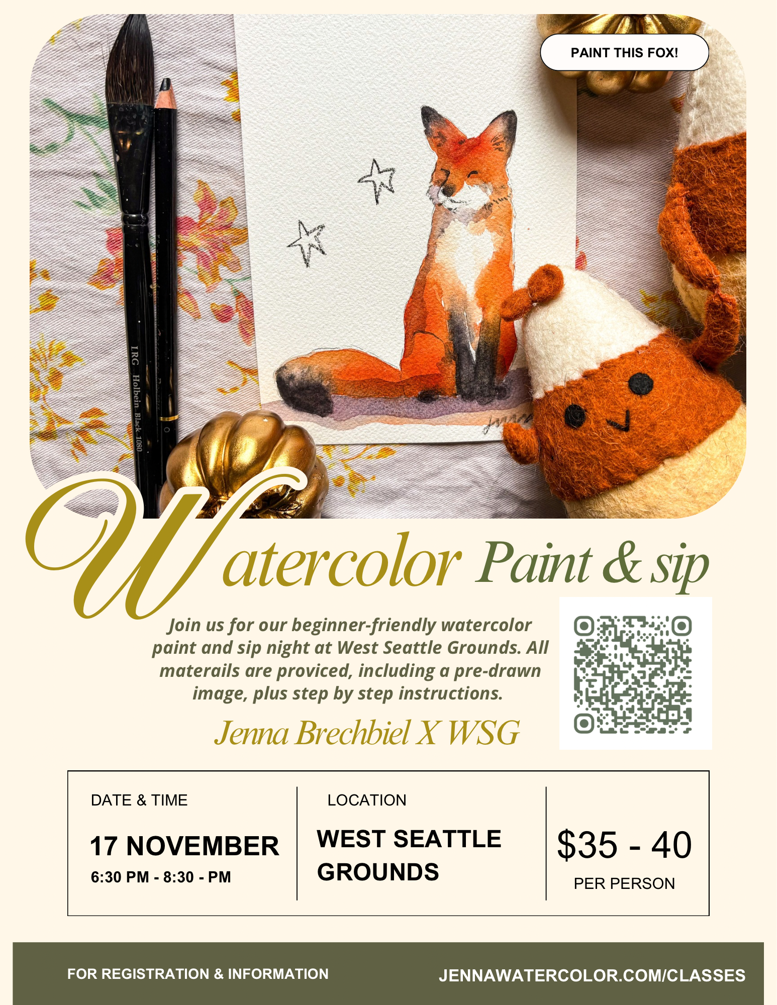 West Seattle Paint & Sip - (11/17)