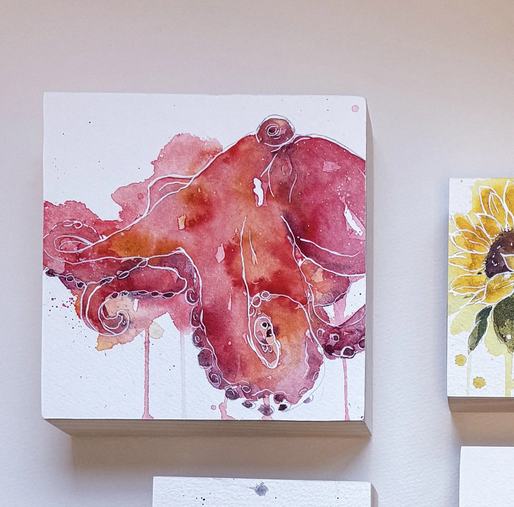 PNW Octopus in Watercolor