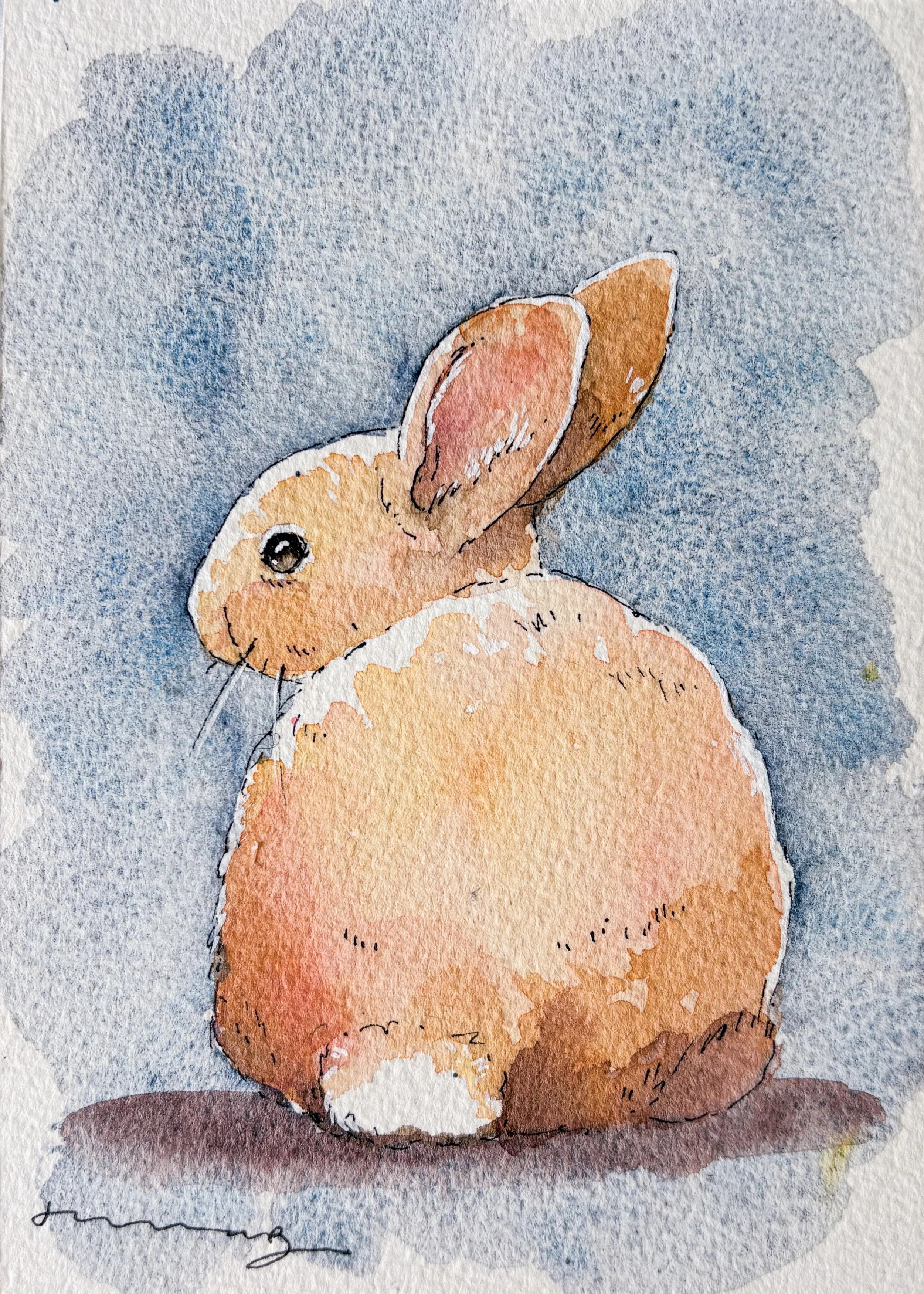 Little Bunny Bum  - PRINT