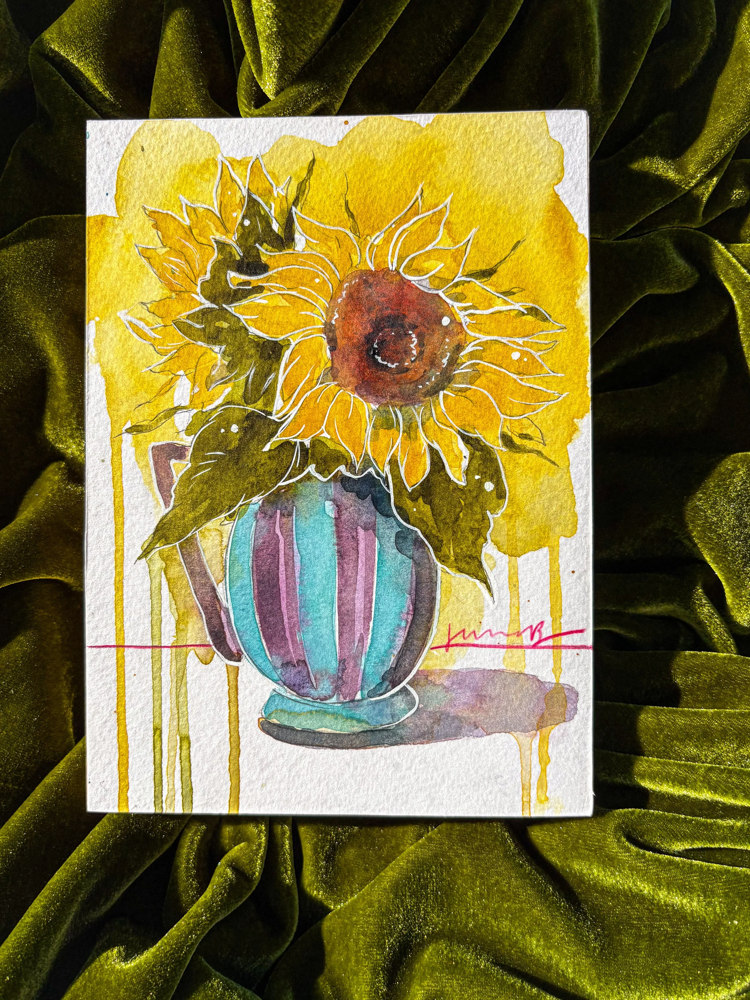 Watercolor sunflowers - Renton 9/25