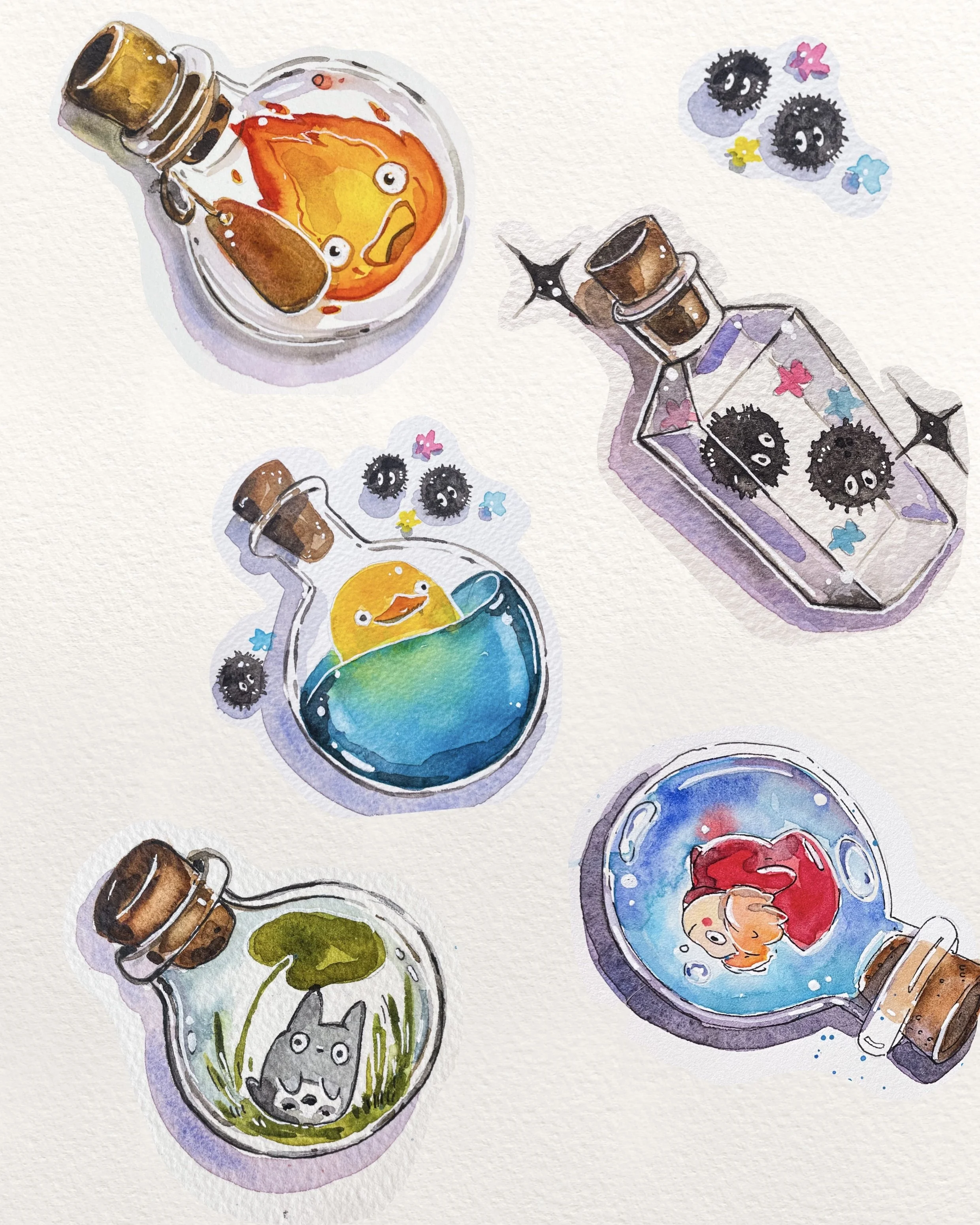 Ghibli Potions - PRINT