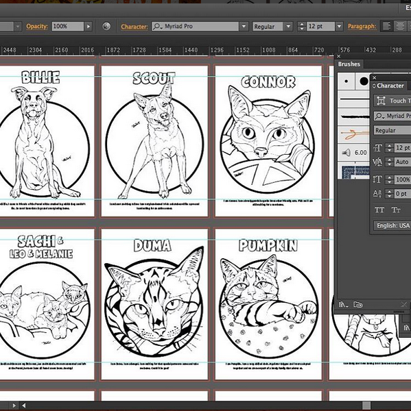 Coloring Book layout
