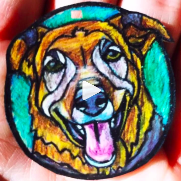 Dog Pet Portrait Charm
