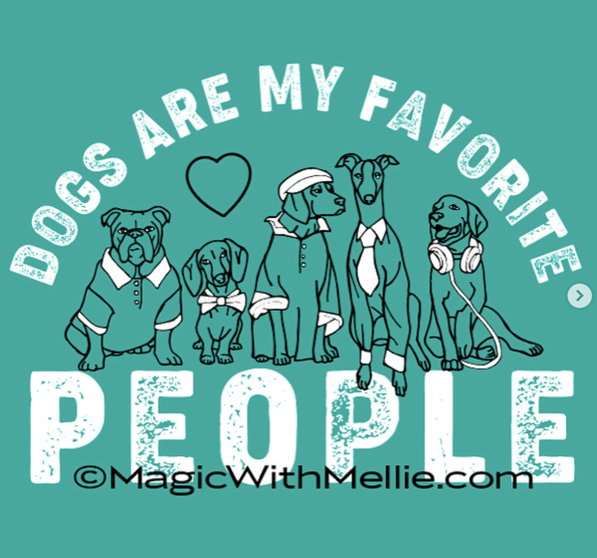 Original Illustration: Dogs are My Favorite People