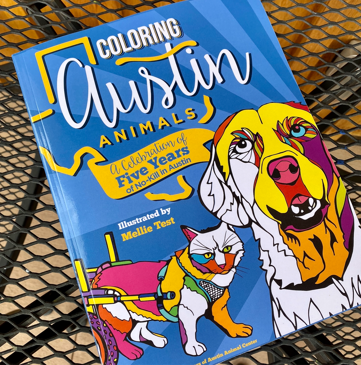 Coloring Austin Animals: Animal Shelter Coloring Book Illustration Commission