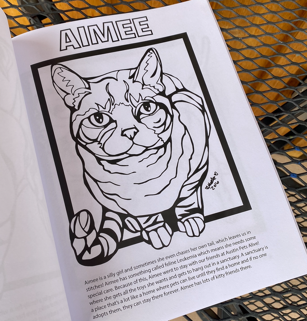Coloring Austin Animals: Animal Shelter Coloring Book Illustration Commission