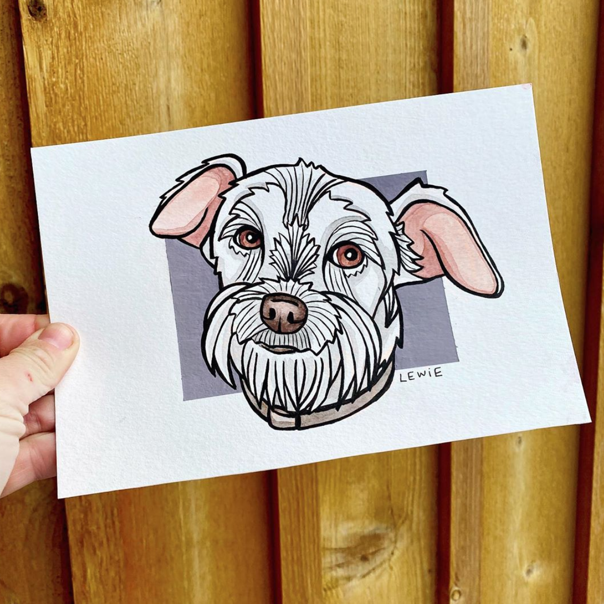 Lewie: Custom Dog Portrait