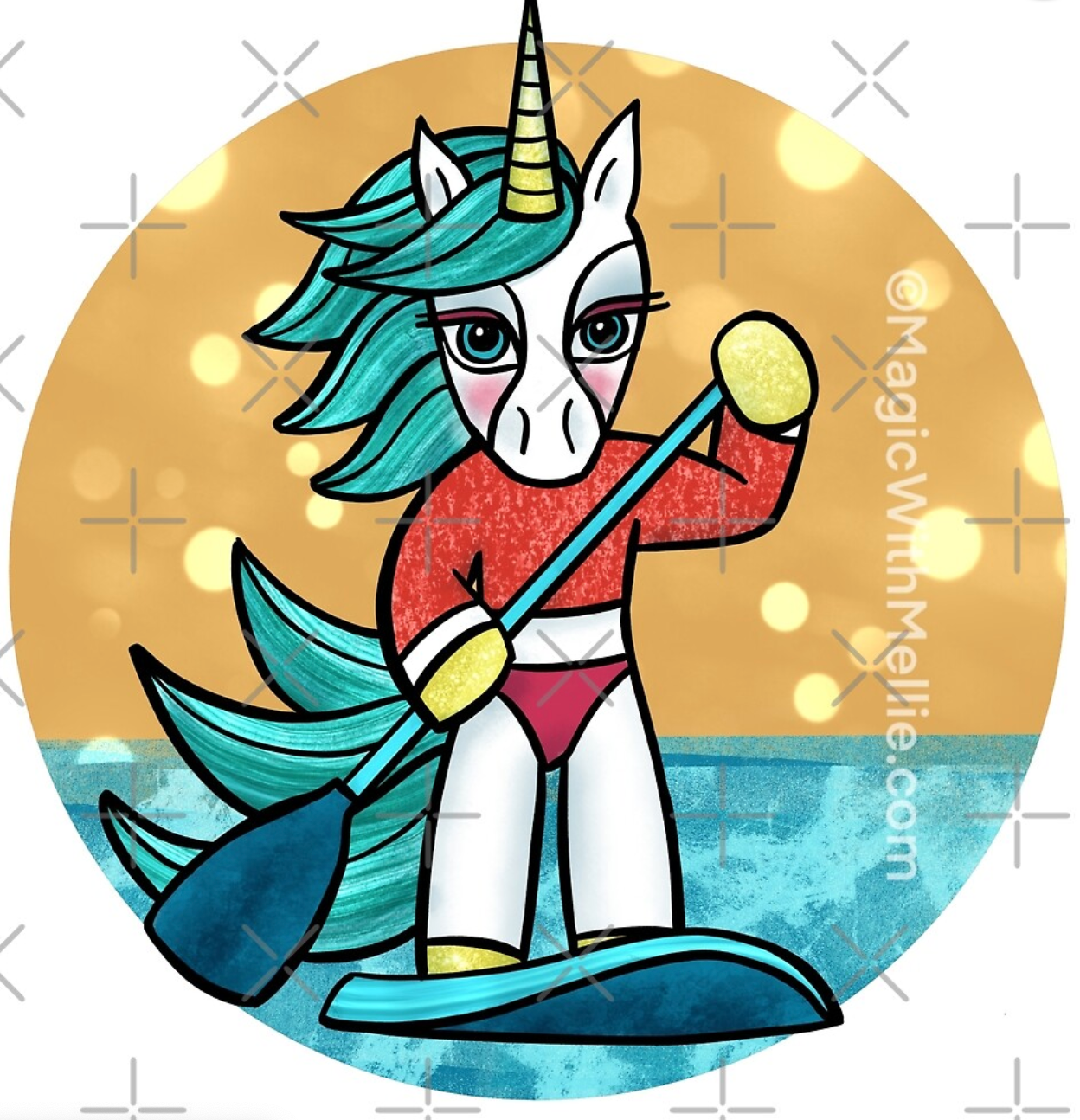 Sporticorn: Paddling SUP Unicorn