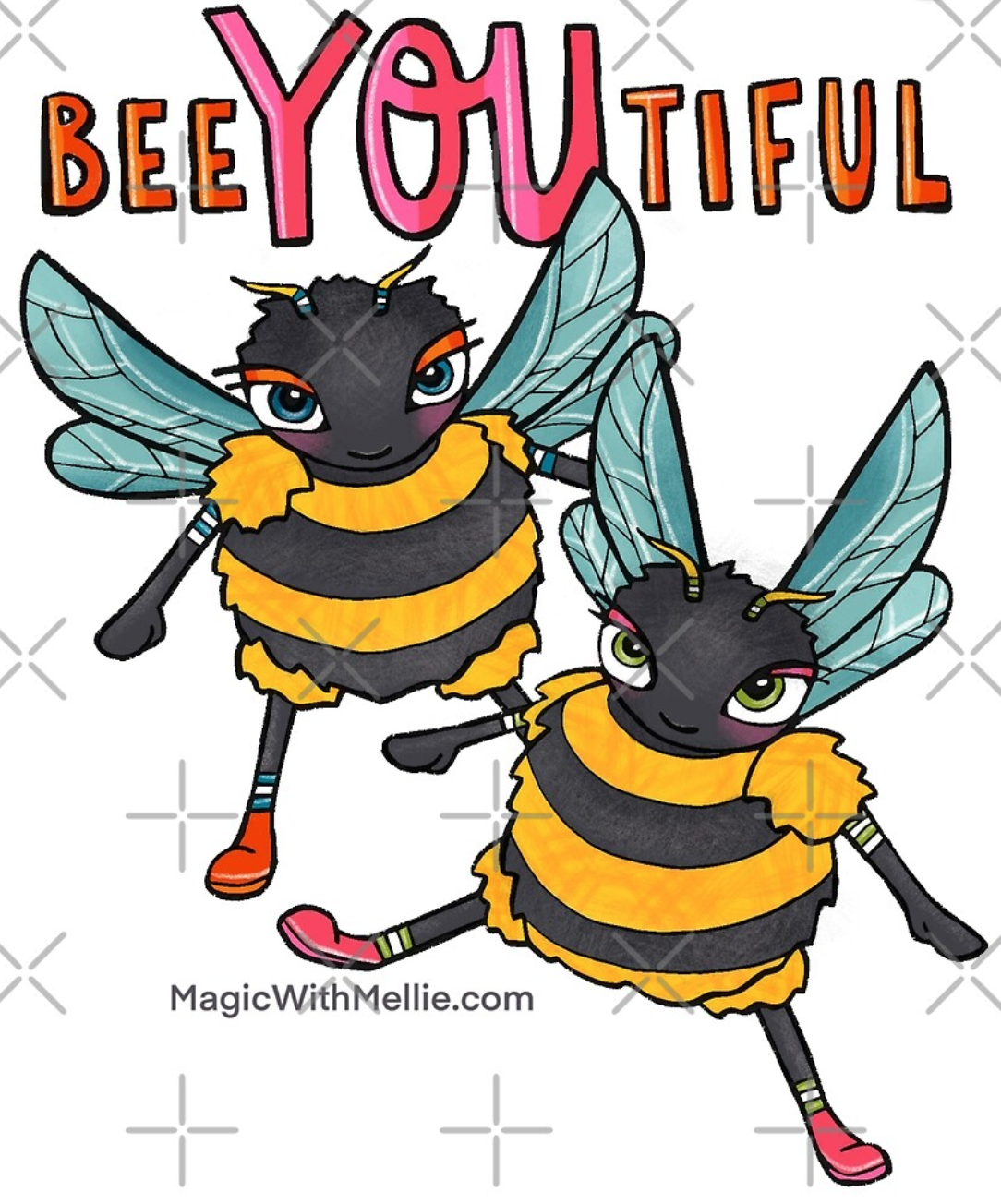 Animals of Inspiration: Be-YOU-tiful: Bee Illustration